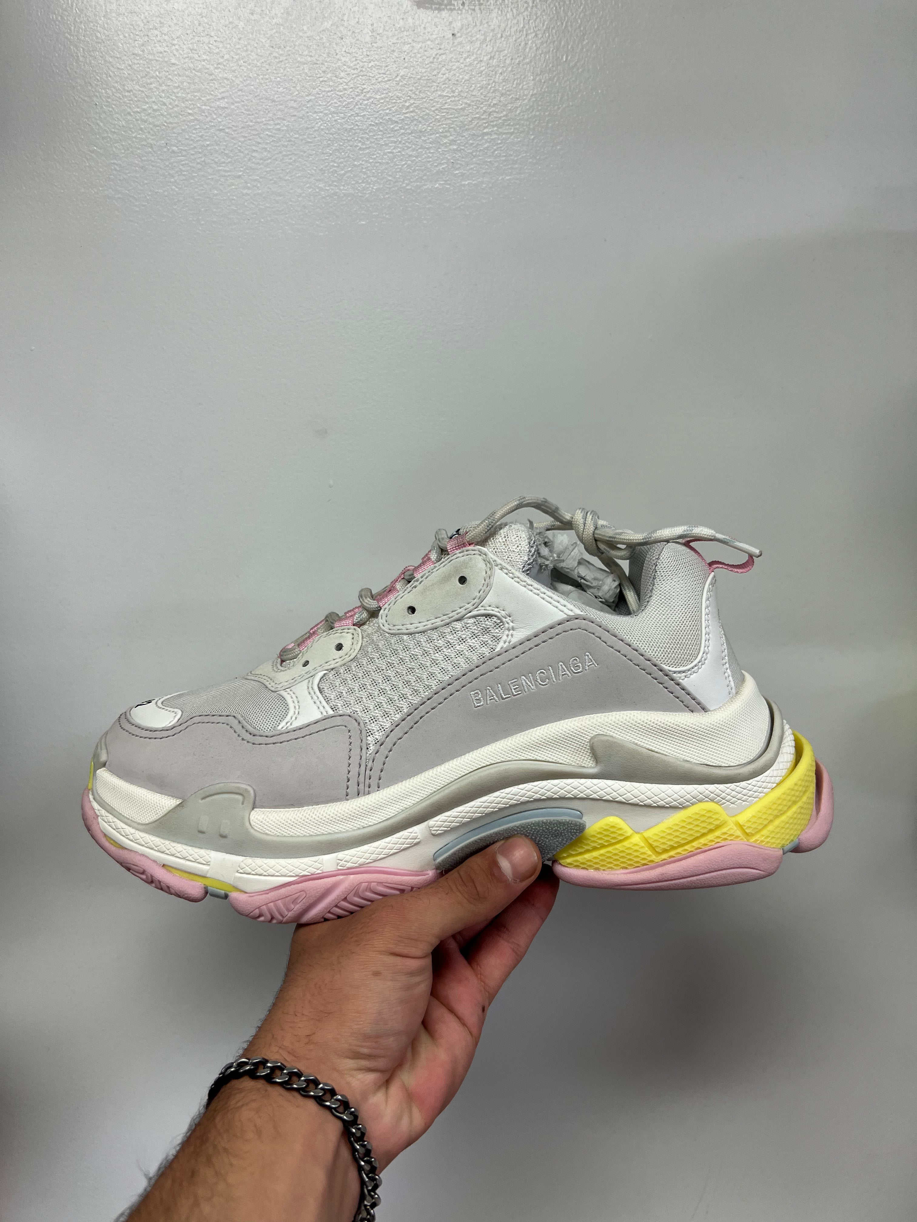 Balenciaga Triple S White Easter New With Box
