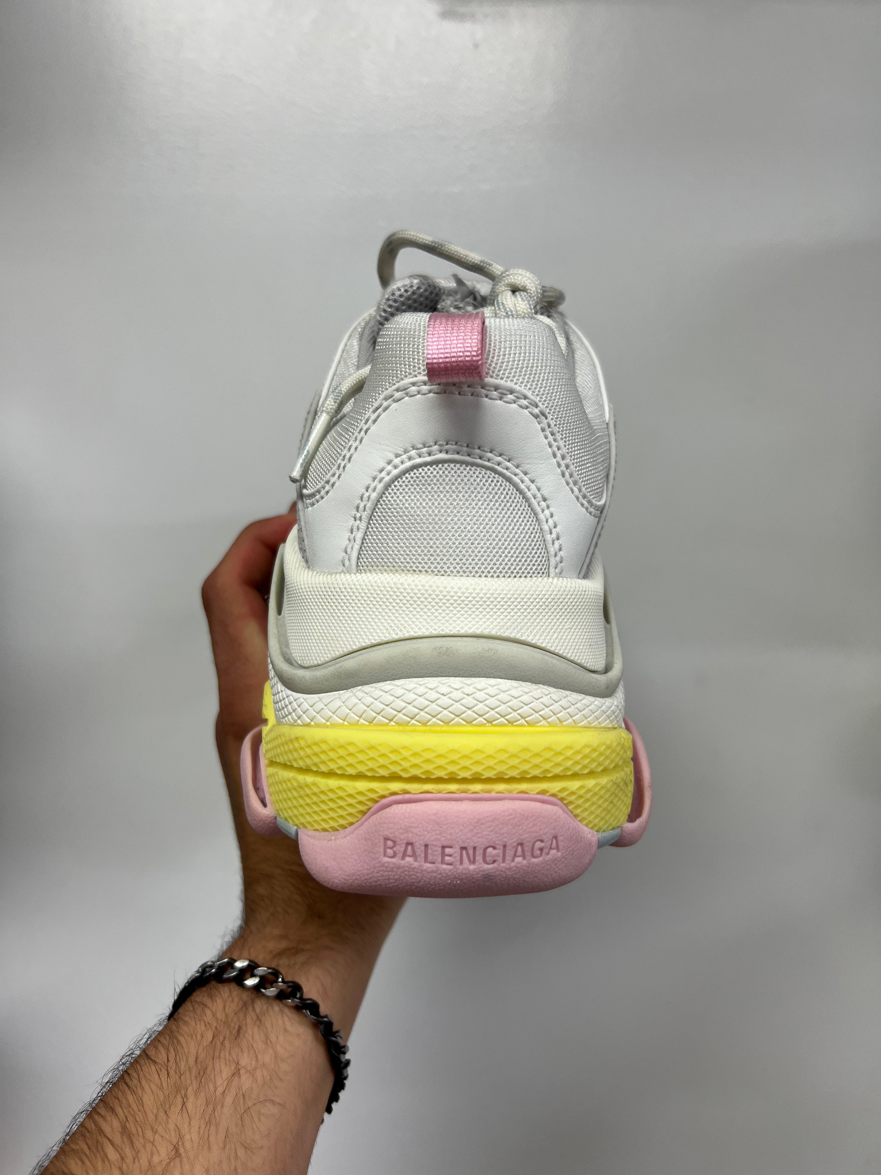 Balenciaga Triple S White Easter New With Box