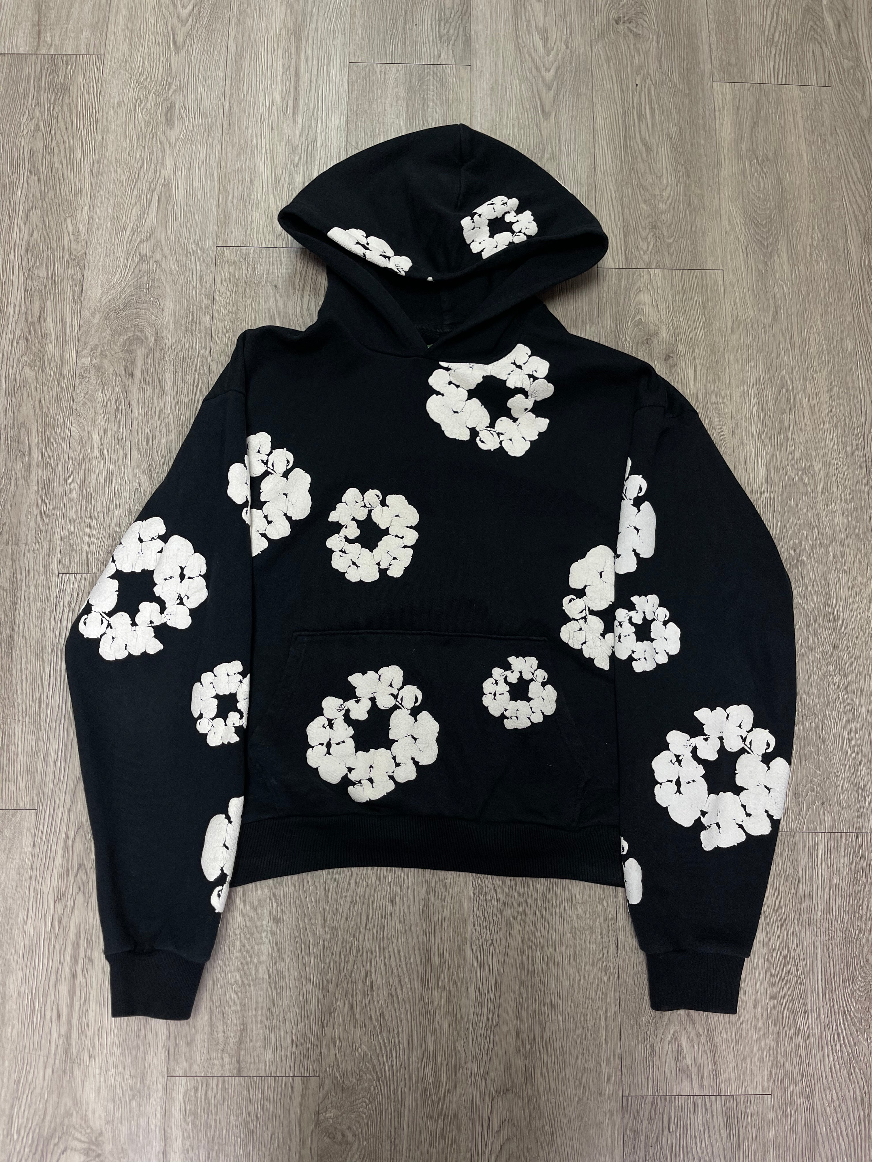 Denim Tears Black Wreath Hoodie