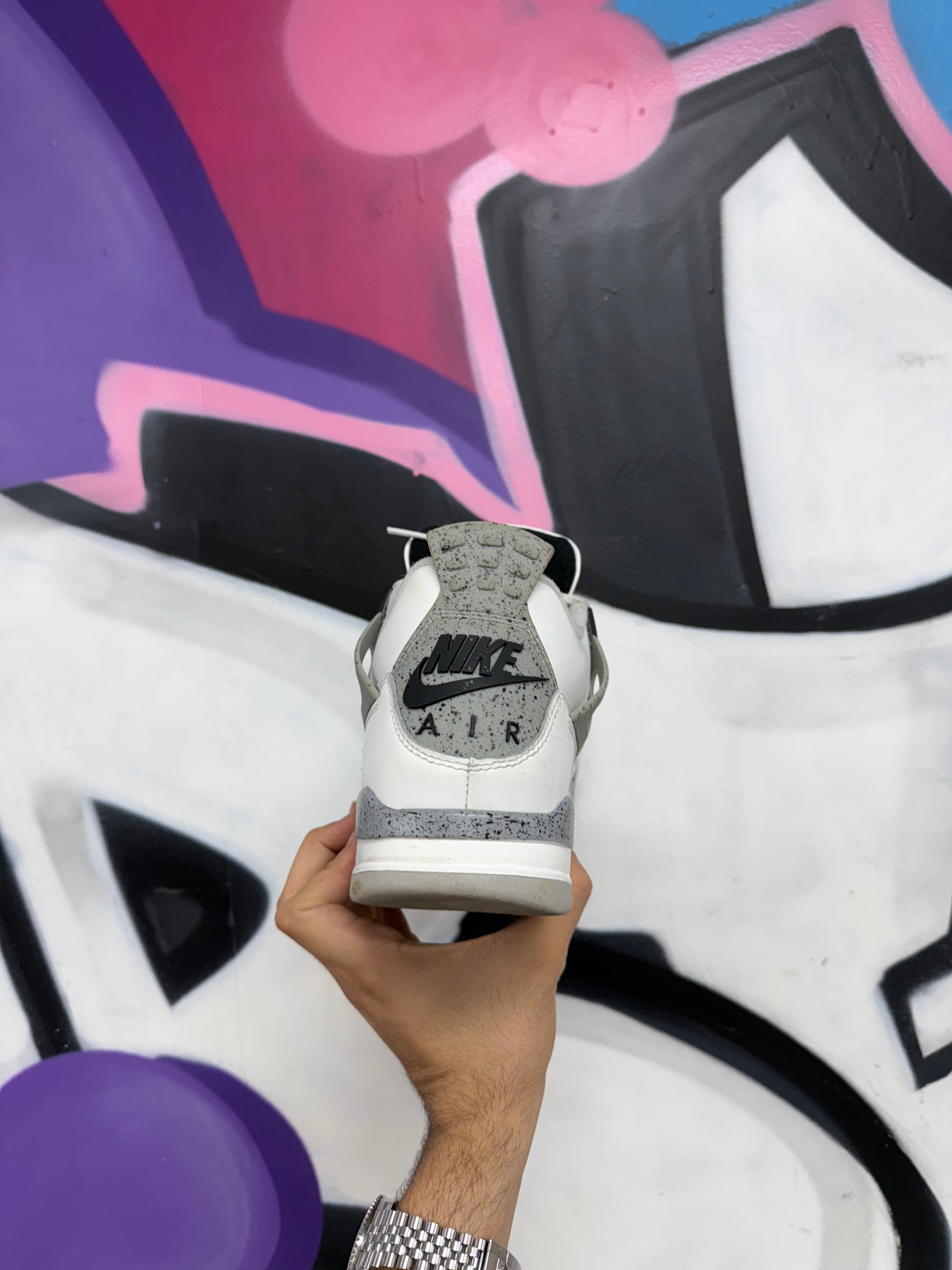 Jordan 4 White Cement Sneakers