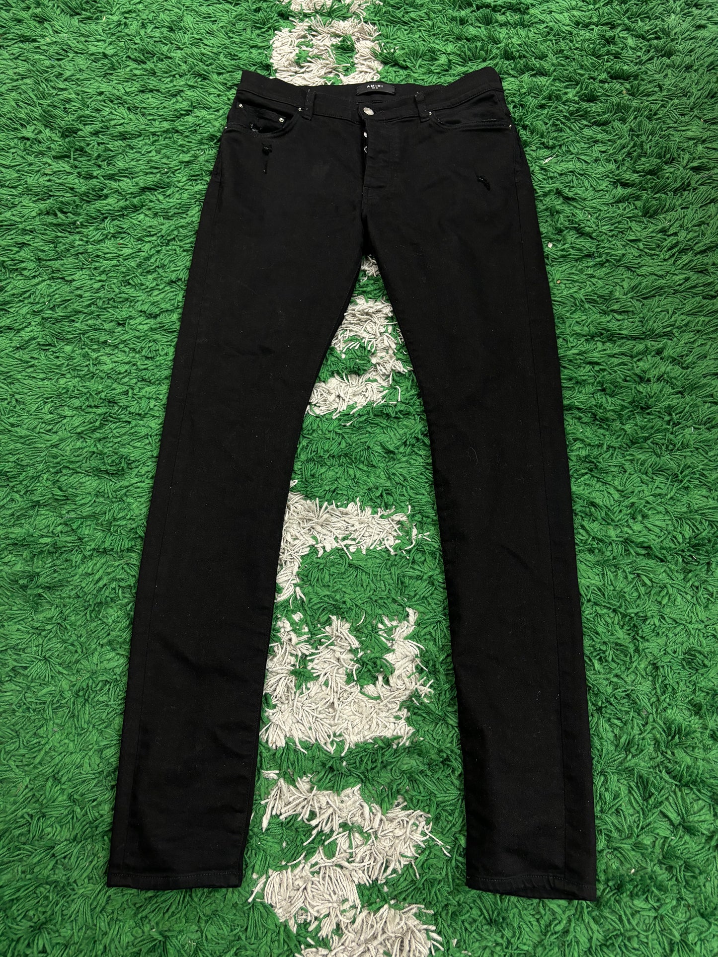 Amiri Plain Thrasher Black Used 32