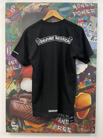 Chrome Hearts Scroll Logo Black Tee