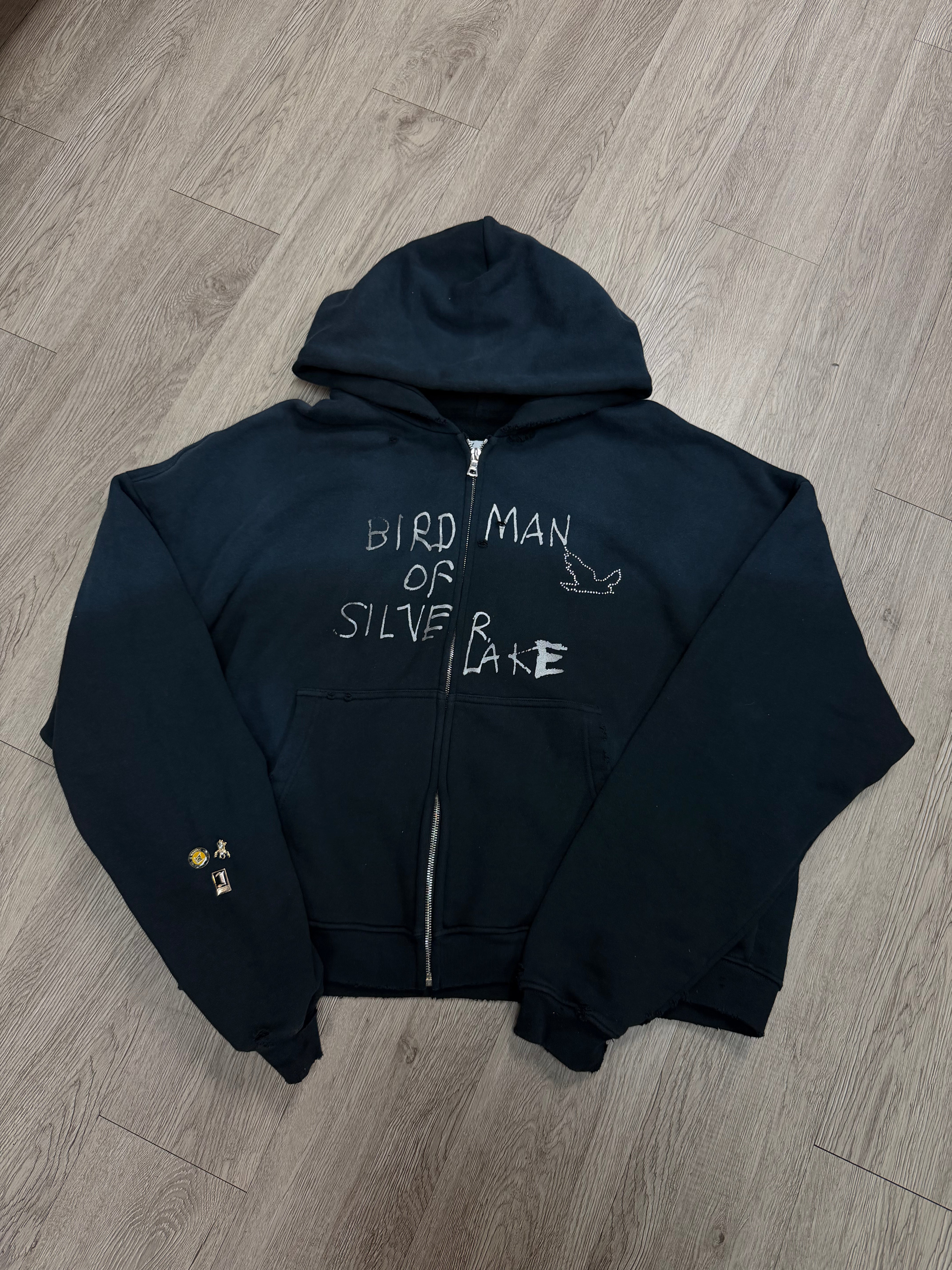 Paly Navy Bird Man Of Silverlake Zip Up Hoodie