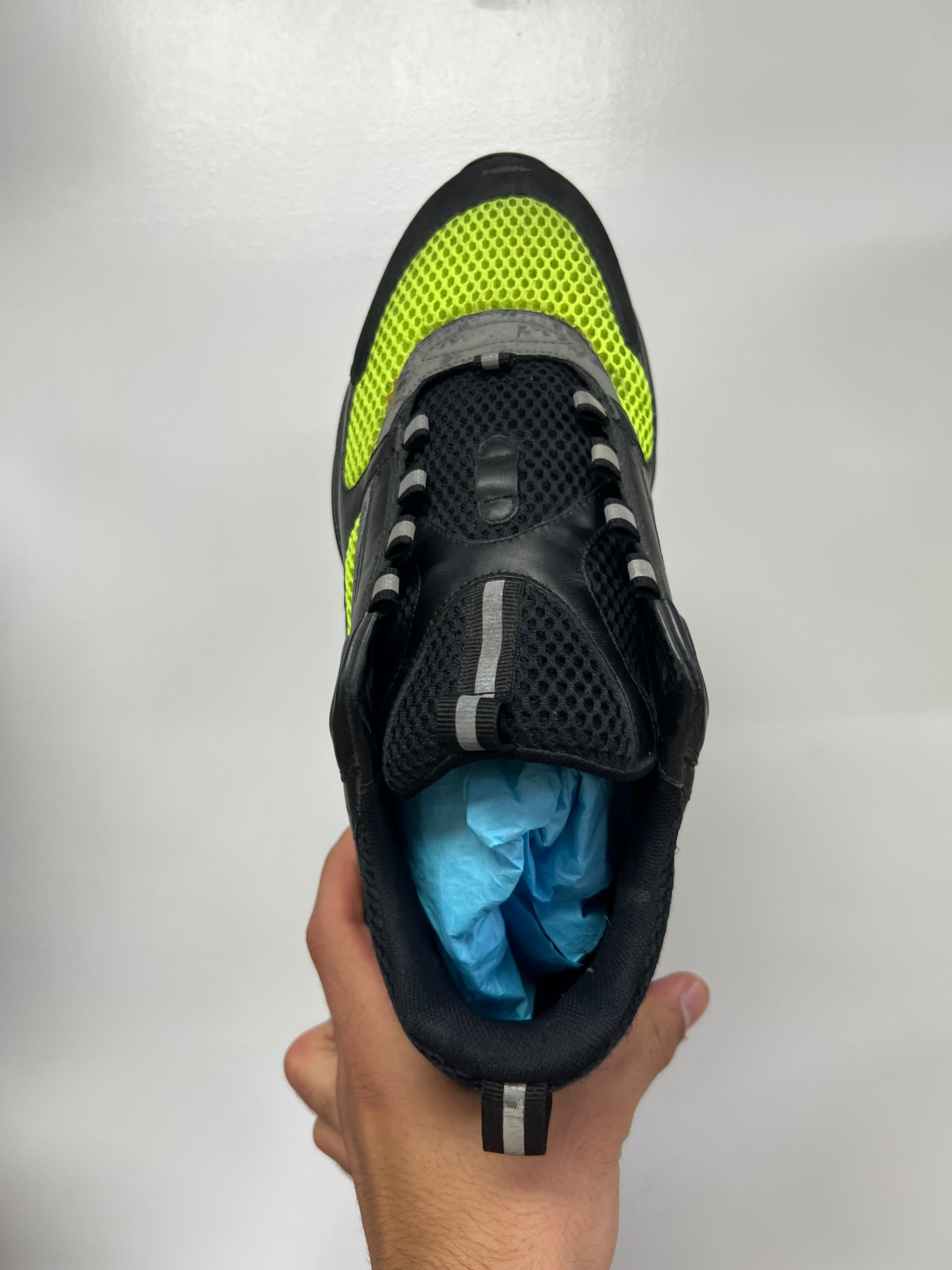 Dior B22 Black Lime 42 (US 9) No Box Used