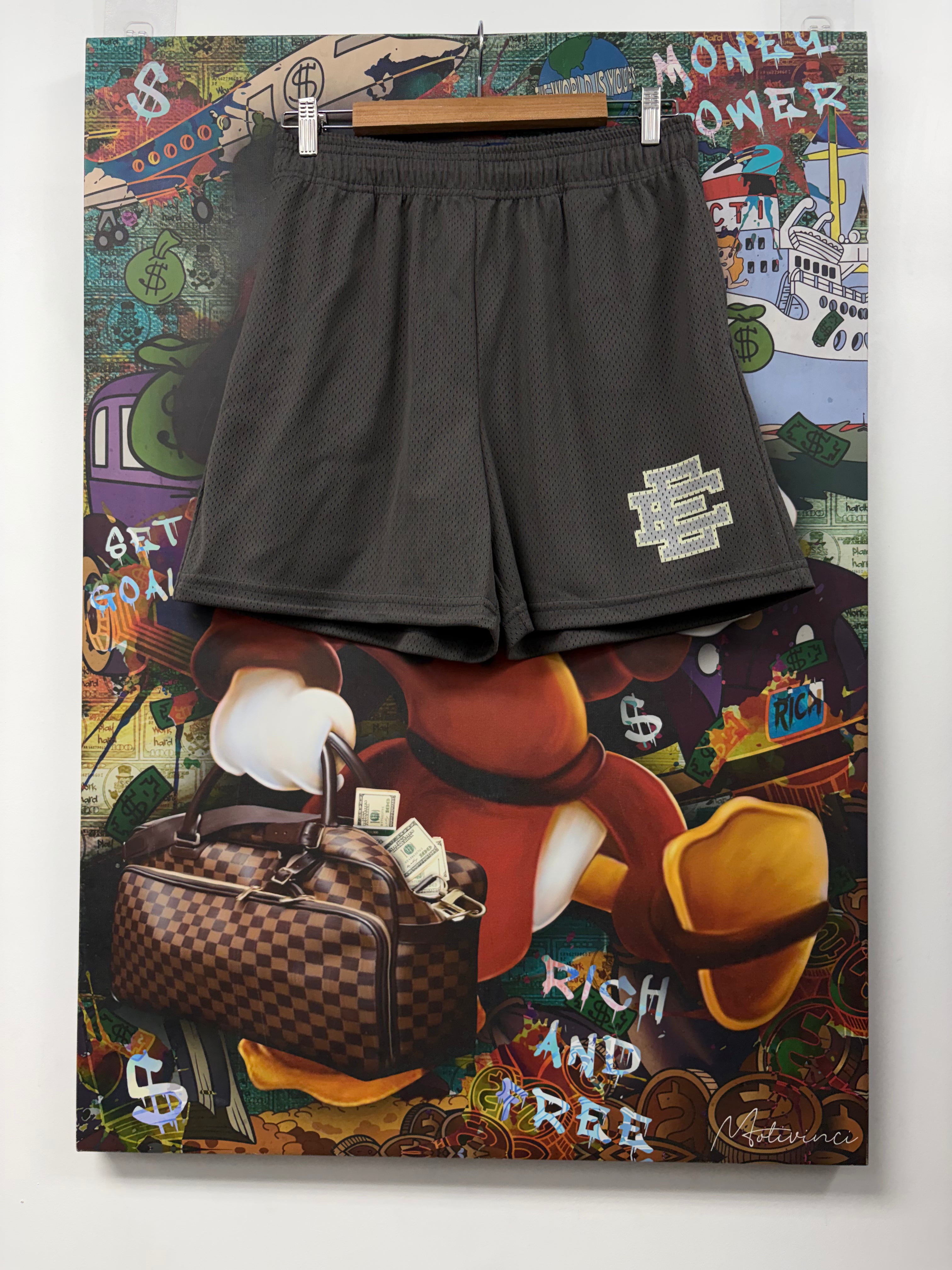 Eric Emanuel Grey Cream Grey Shorts