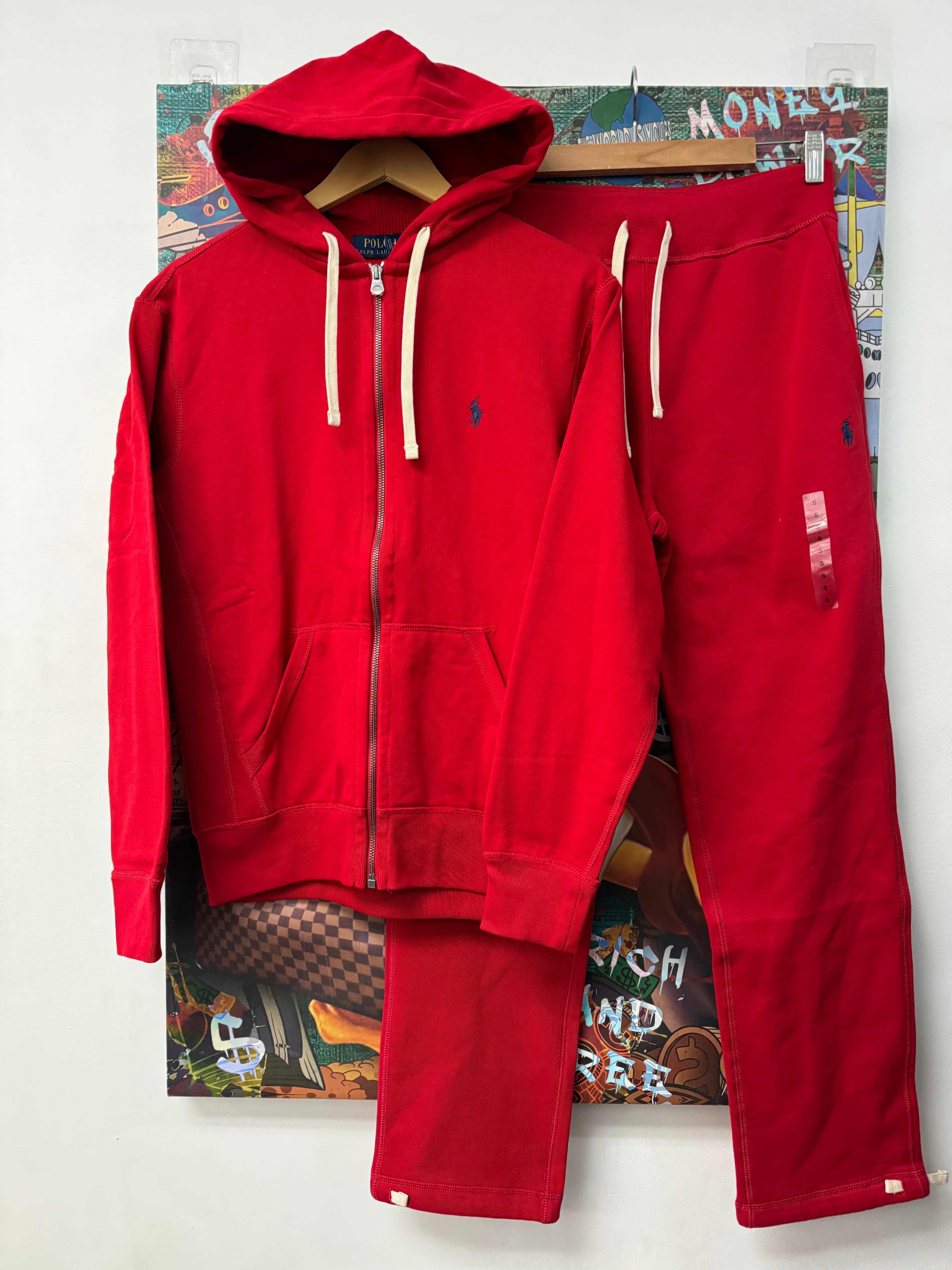 Polo Red Blue Sweatsuit