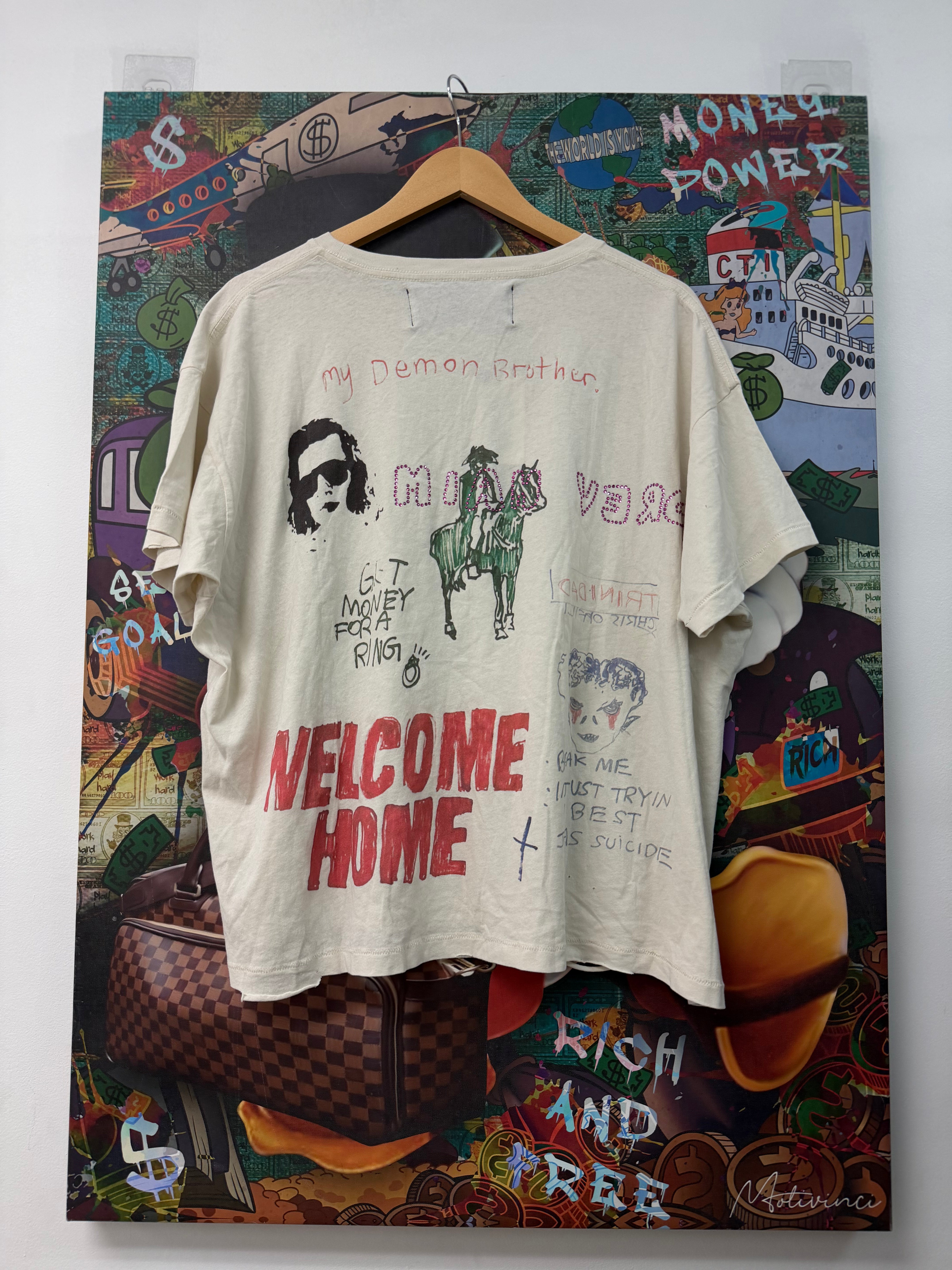 Paly White Hollywood Bad Luck Tee