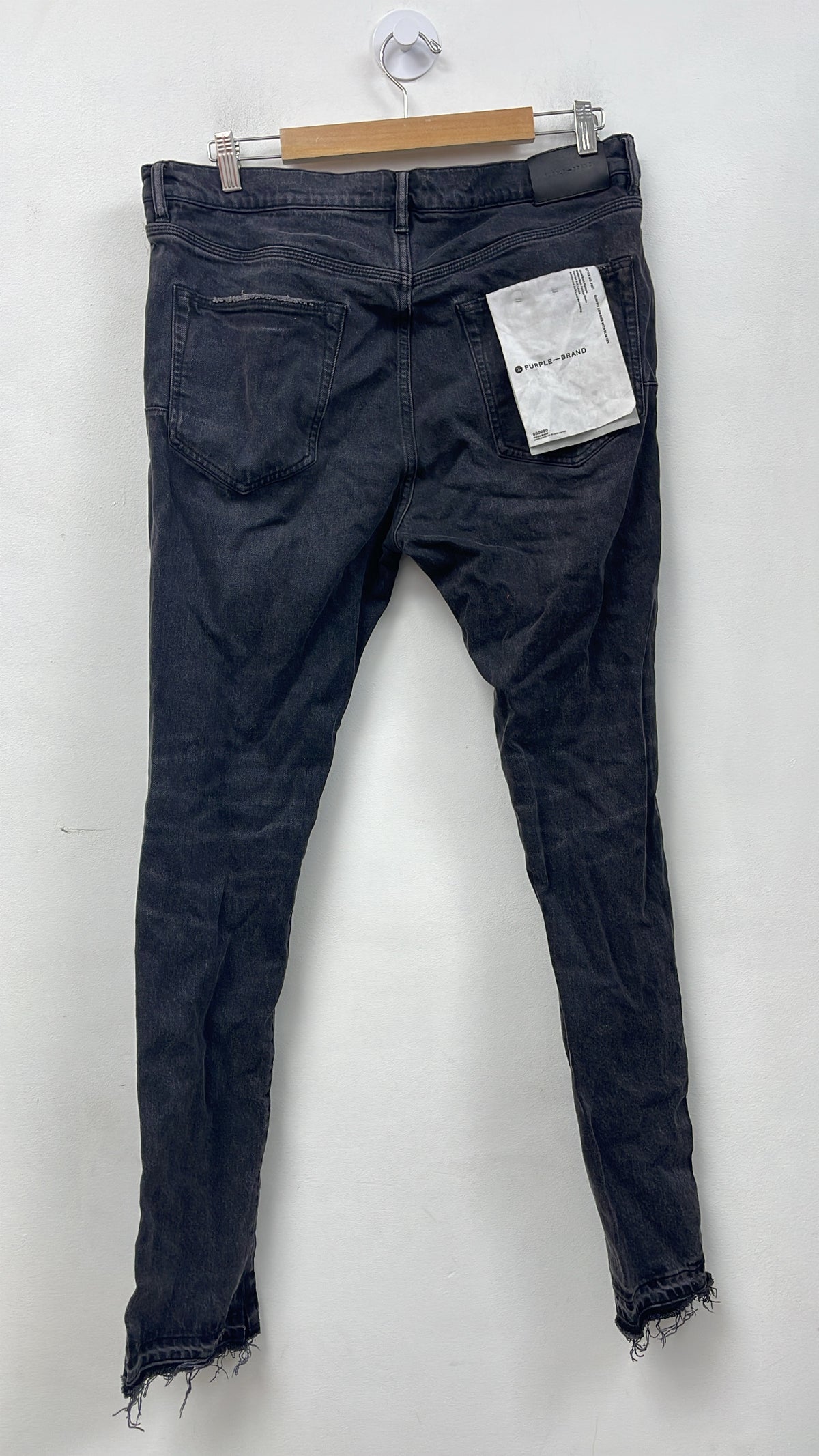 Purple Brand Black Wash Plain Jeans