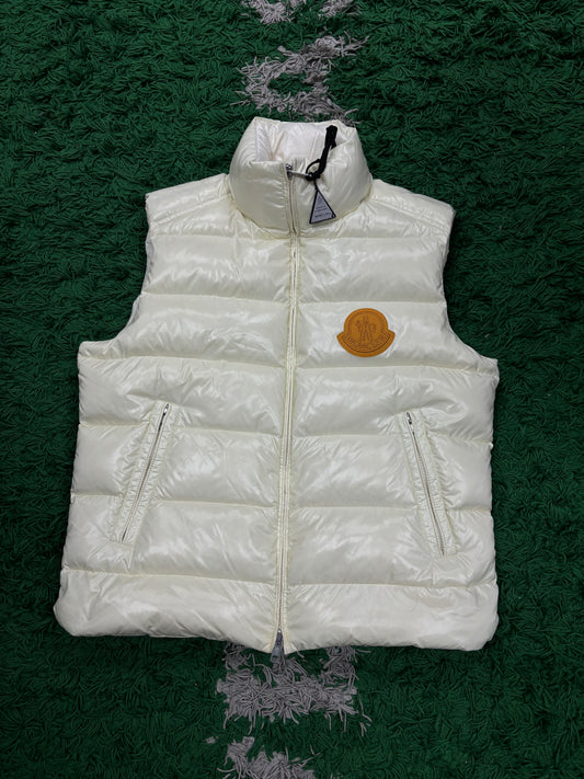 Moncler Vest Cream  New 2 (Medium) With Tags