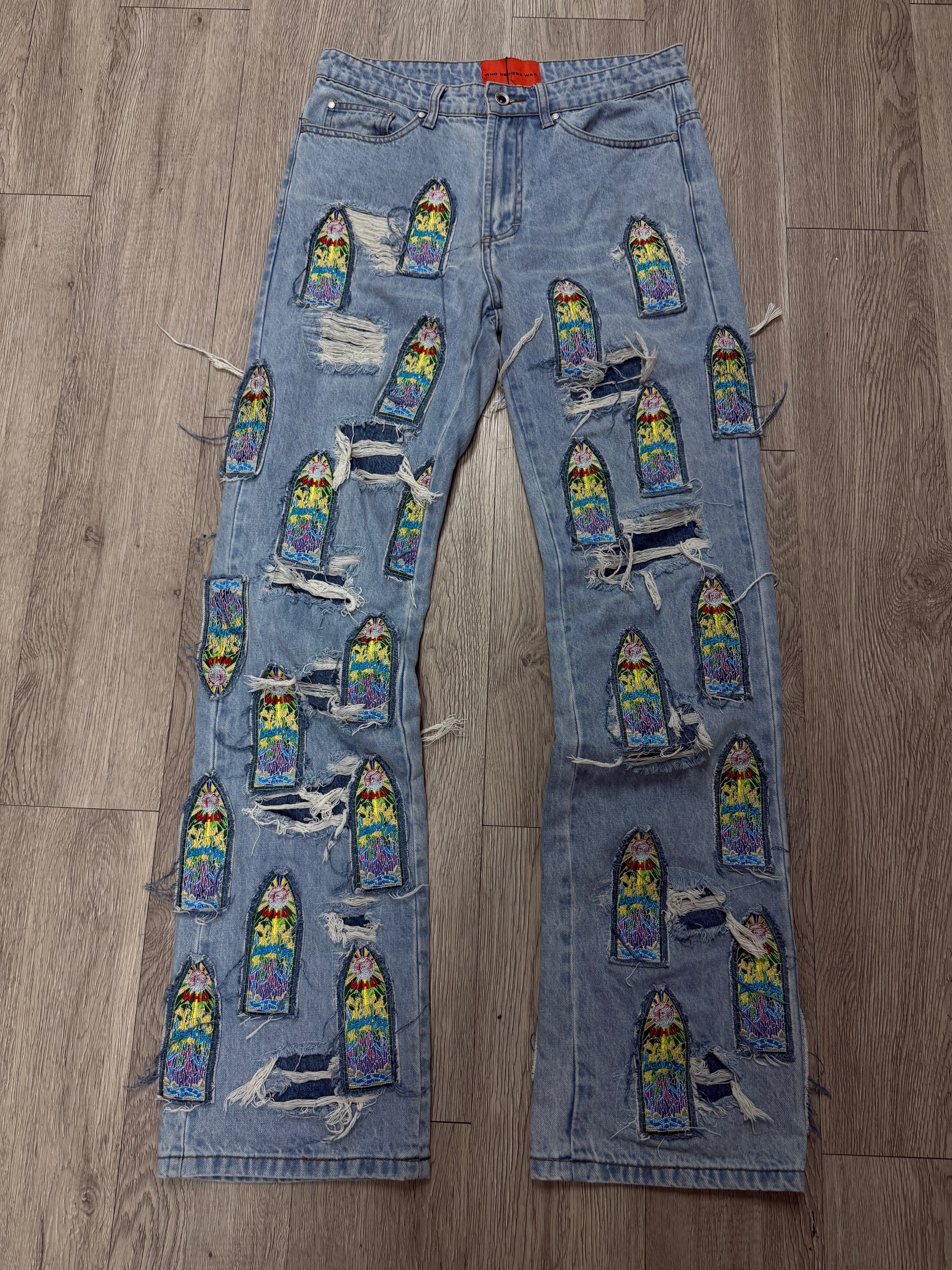 Who Decides War Light Wash Cathedral Colesium Jeans