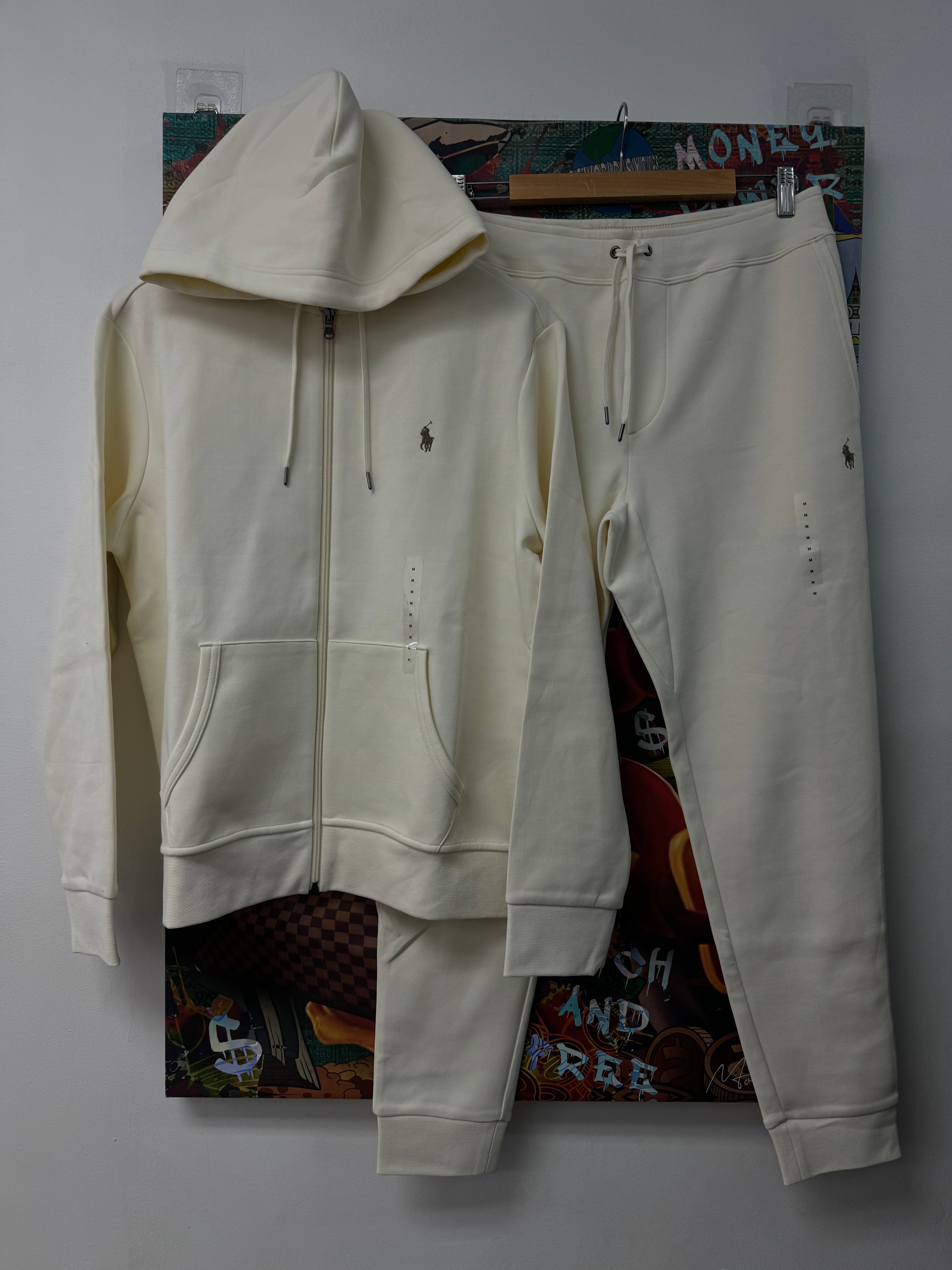 Polo Cream White Tech Sweatsuit