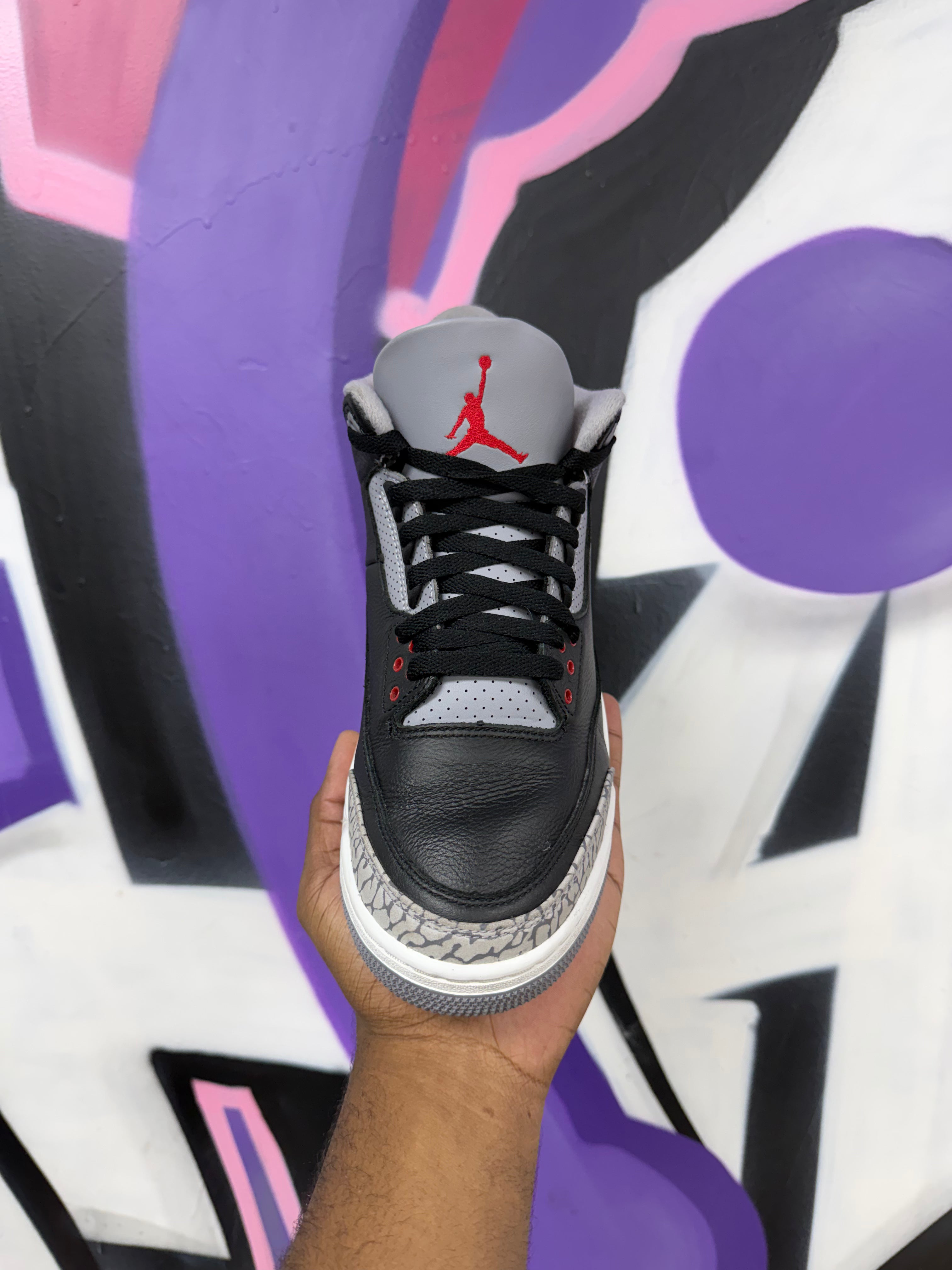 Jordan 3 Black Cement Sneakers