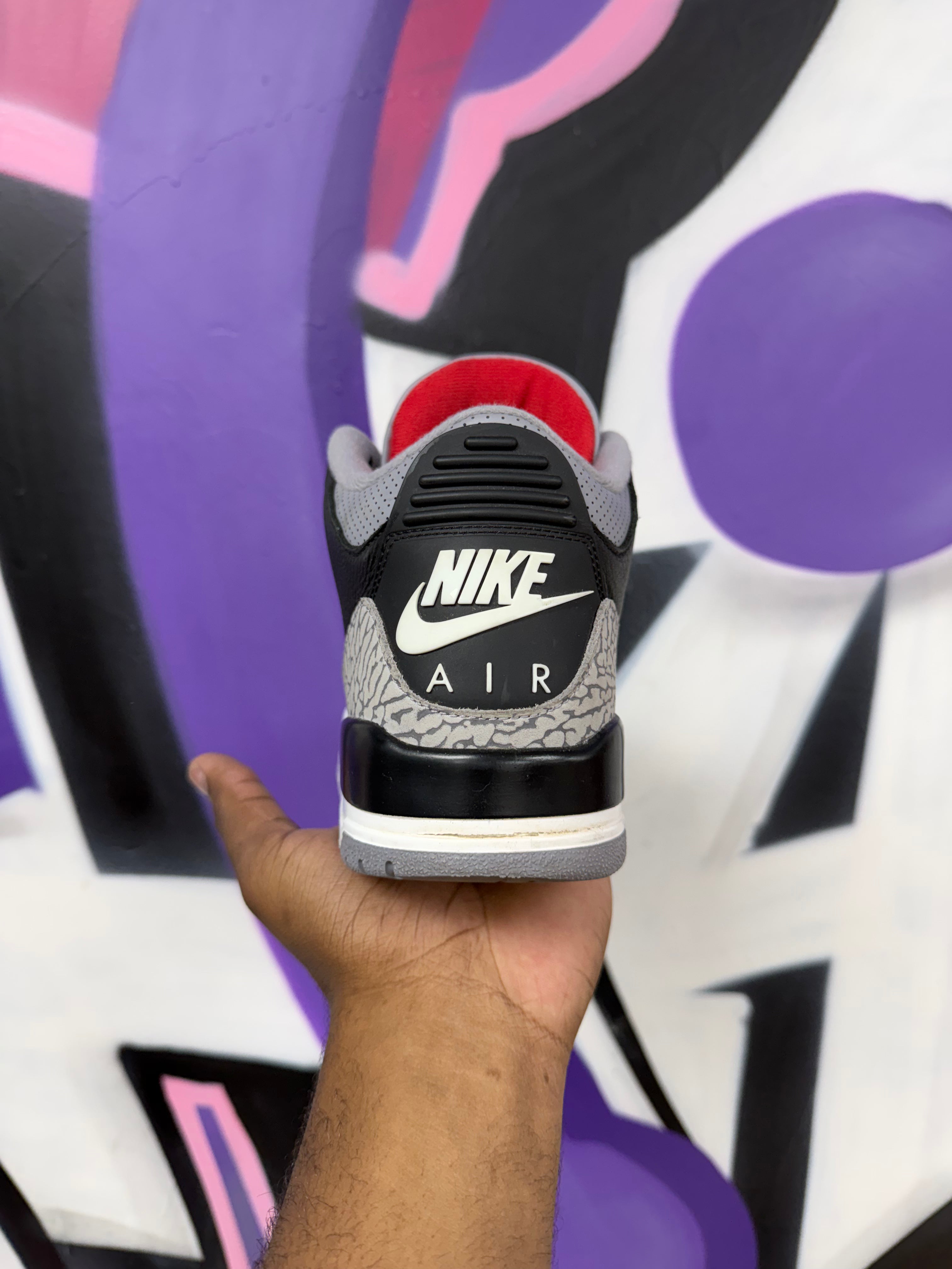 Jordan 3 Black Cement Sneakers