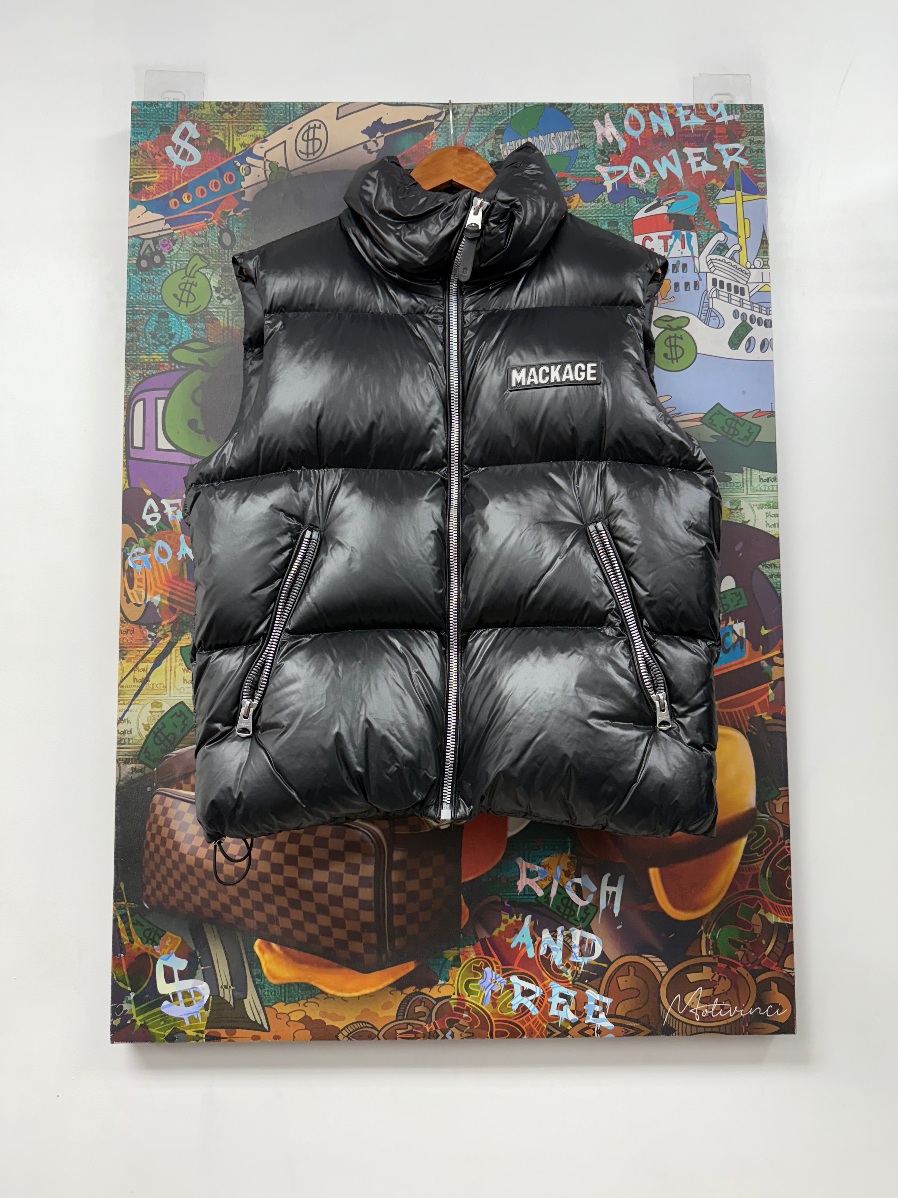 Mackage Black Nylon (38) Puffer Vest