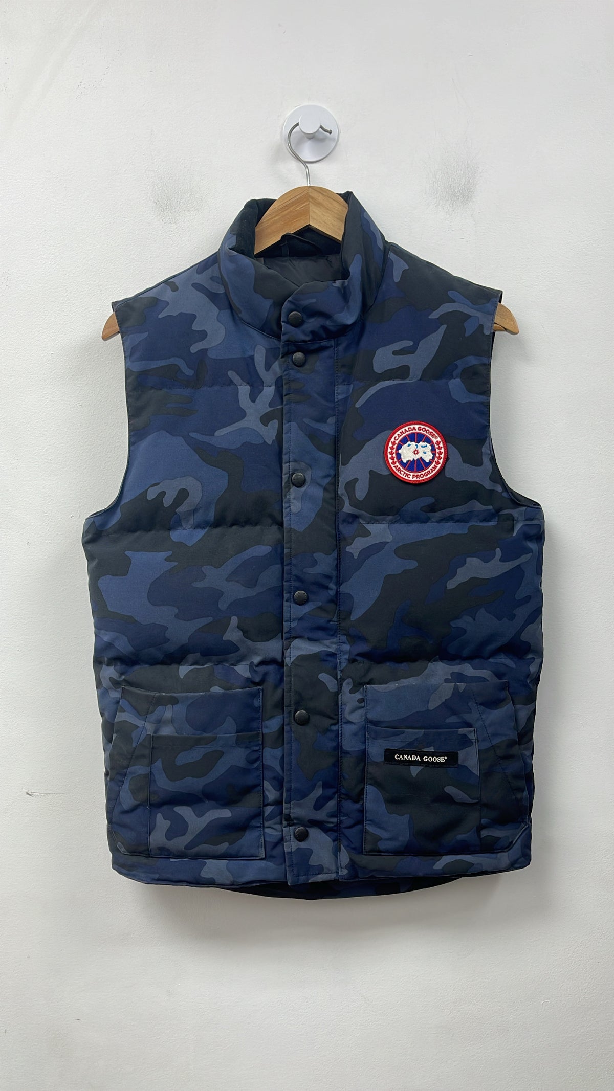 Canada Goose Blue Camo Puffer Vest