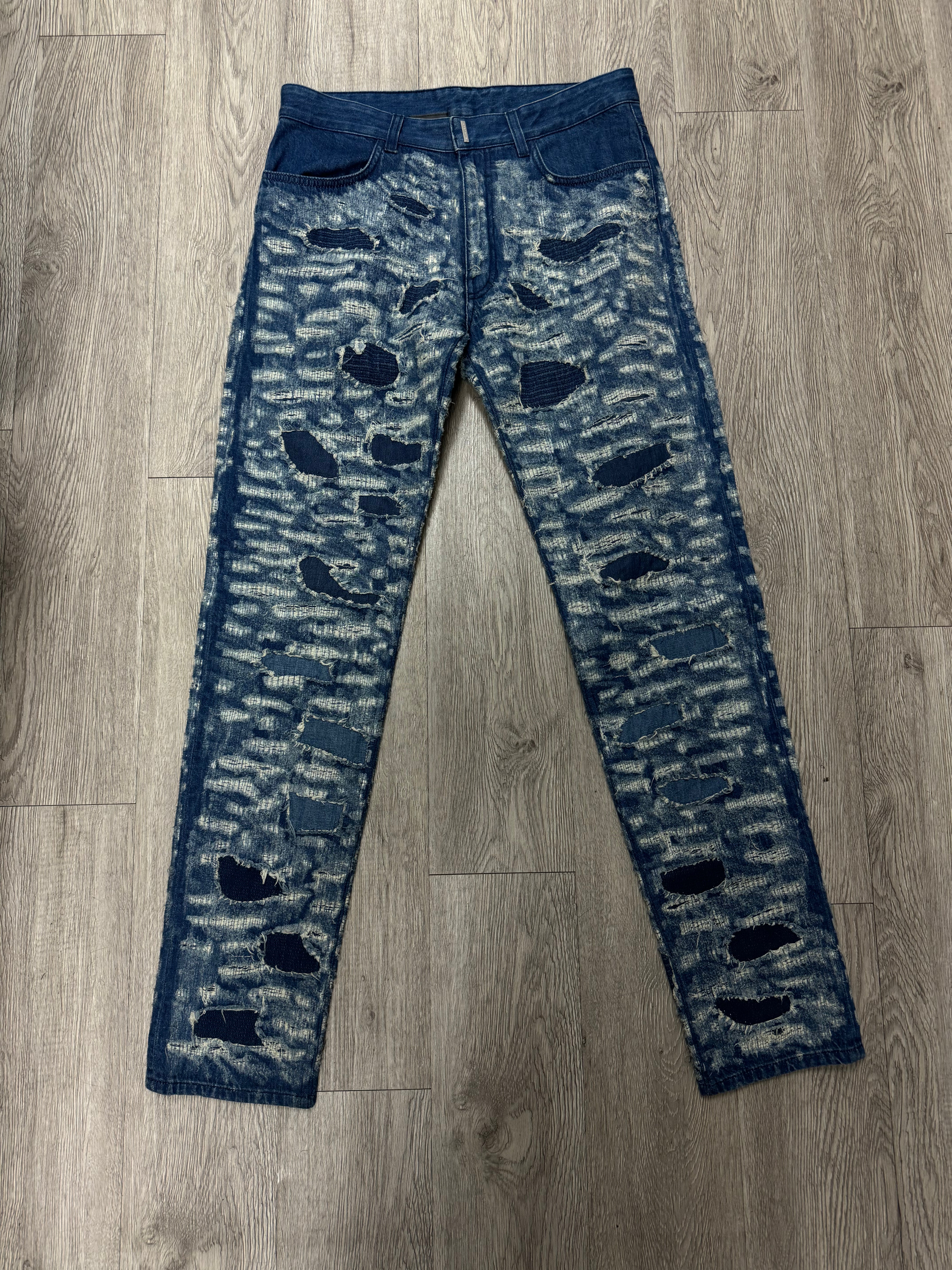 Givenchy Dark Wash Distressed Jeans