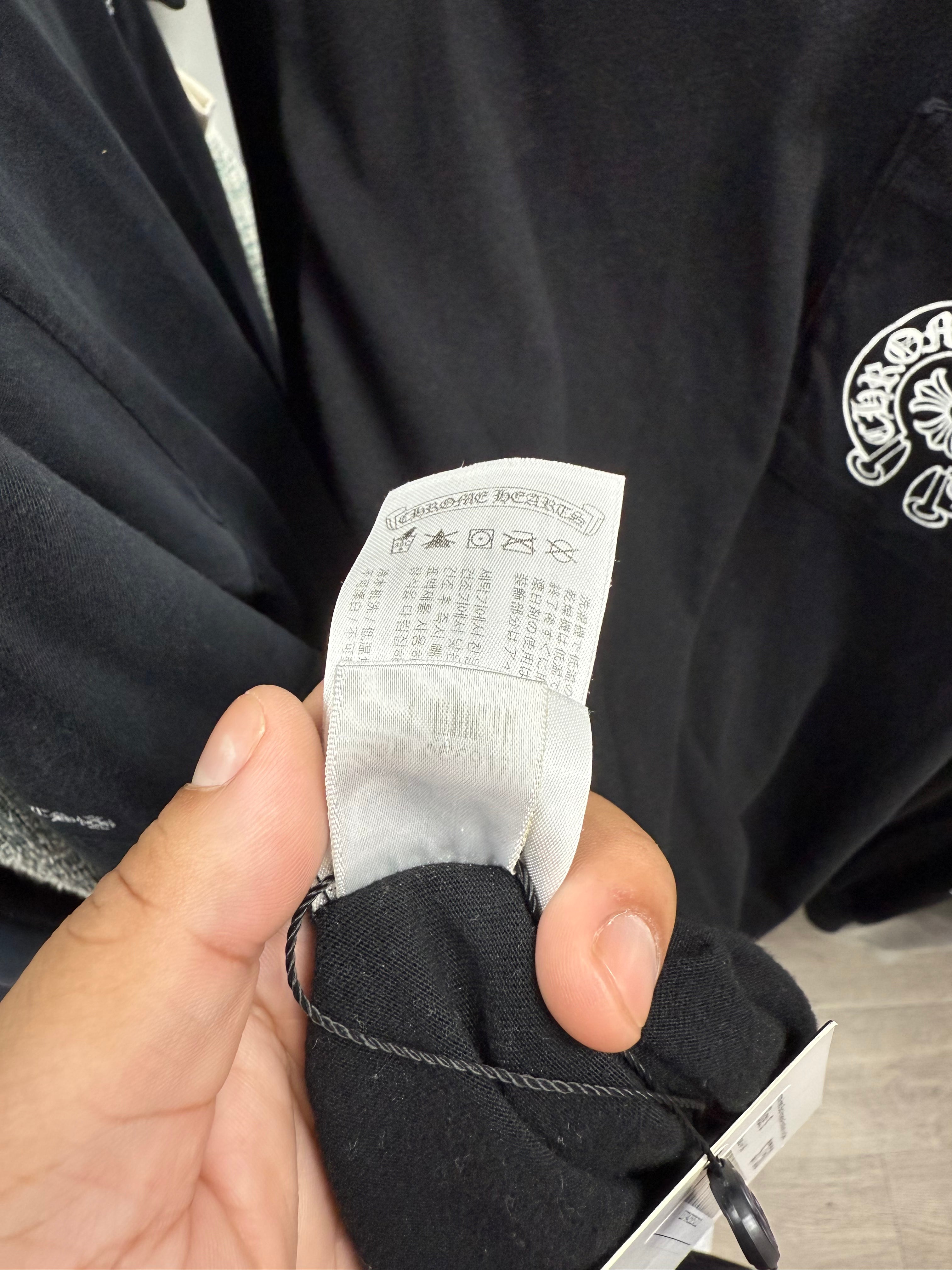 Chrome Hearts Black Horseshoe Floral Miami Long Sleeve