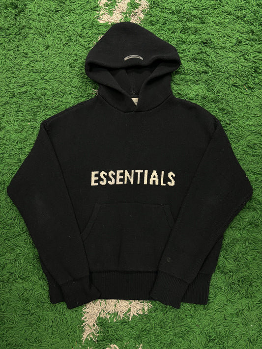 Essentials Hoodie Black Knit Used XXS N/A