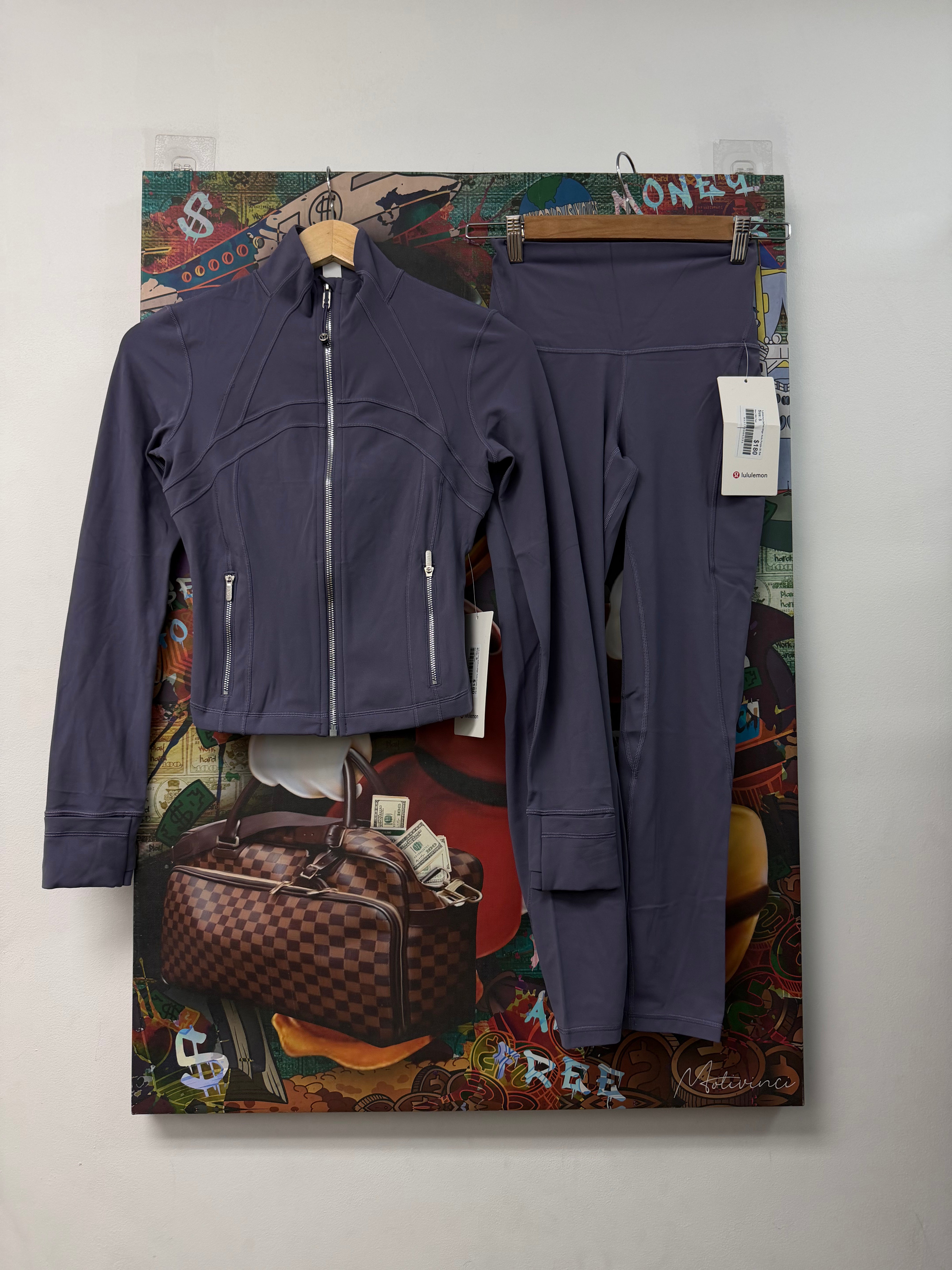 Lululemon Define Align Nulu Purple (2) Set