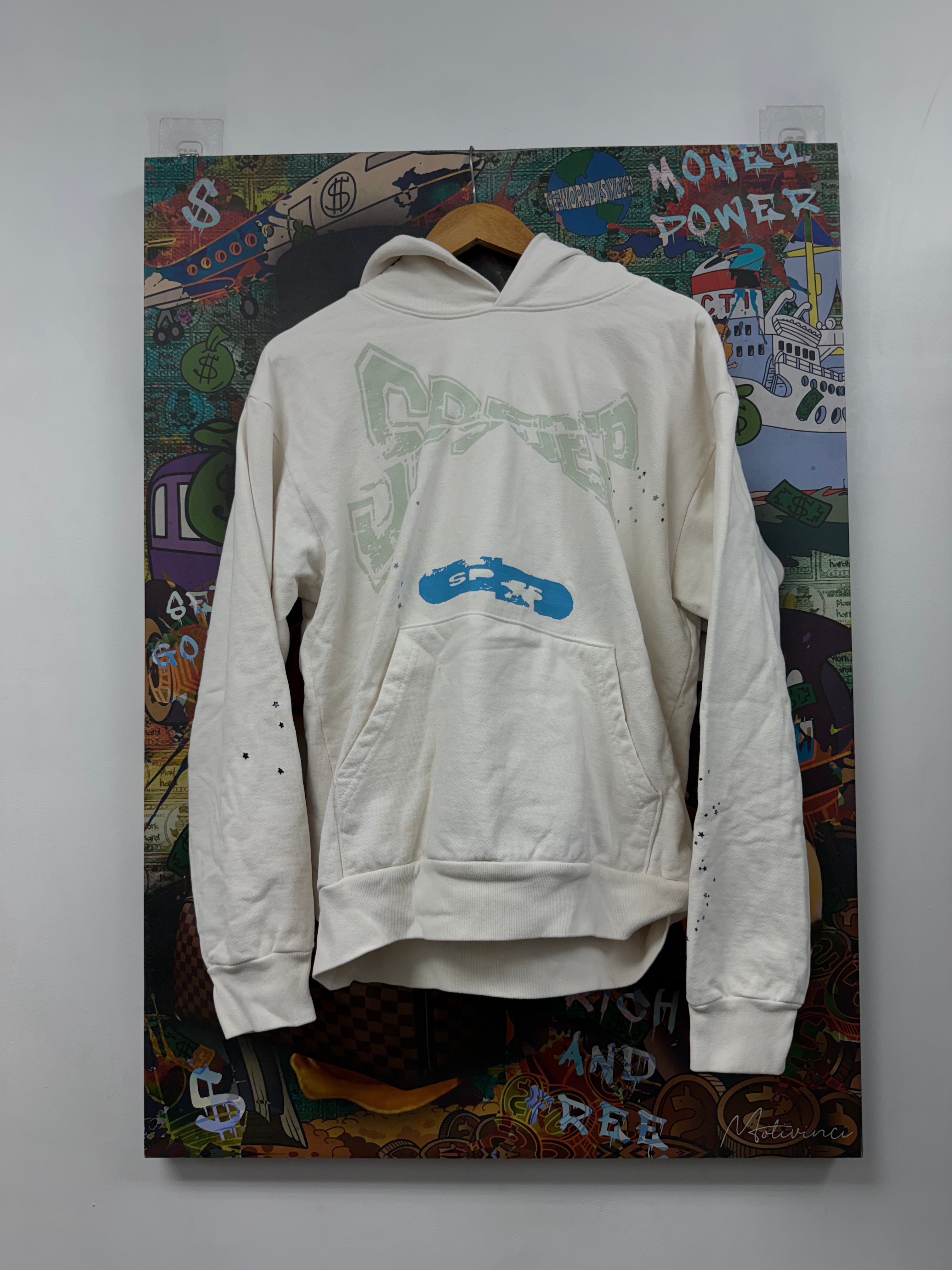 Sp5der White Motorcross Hoodie