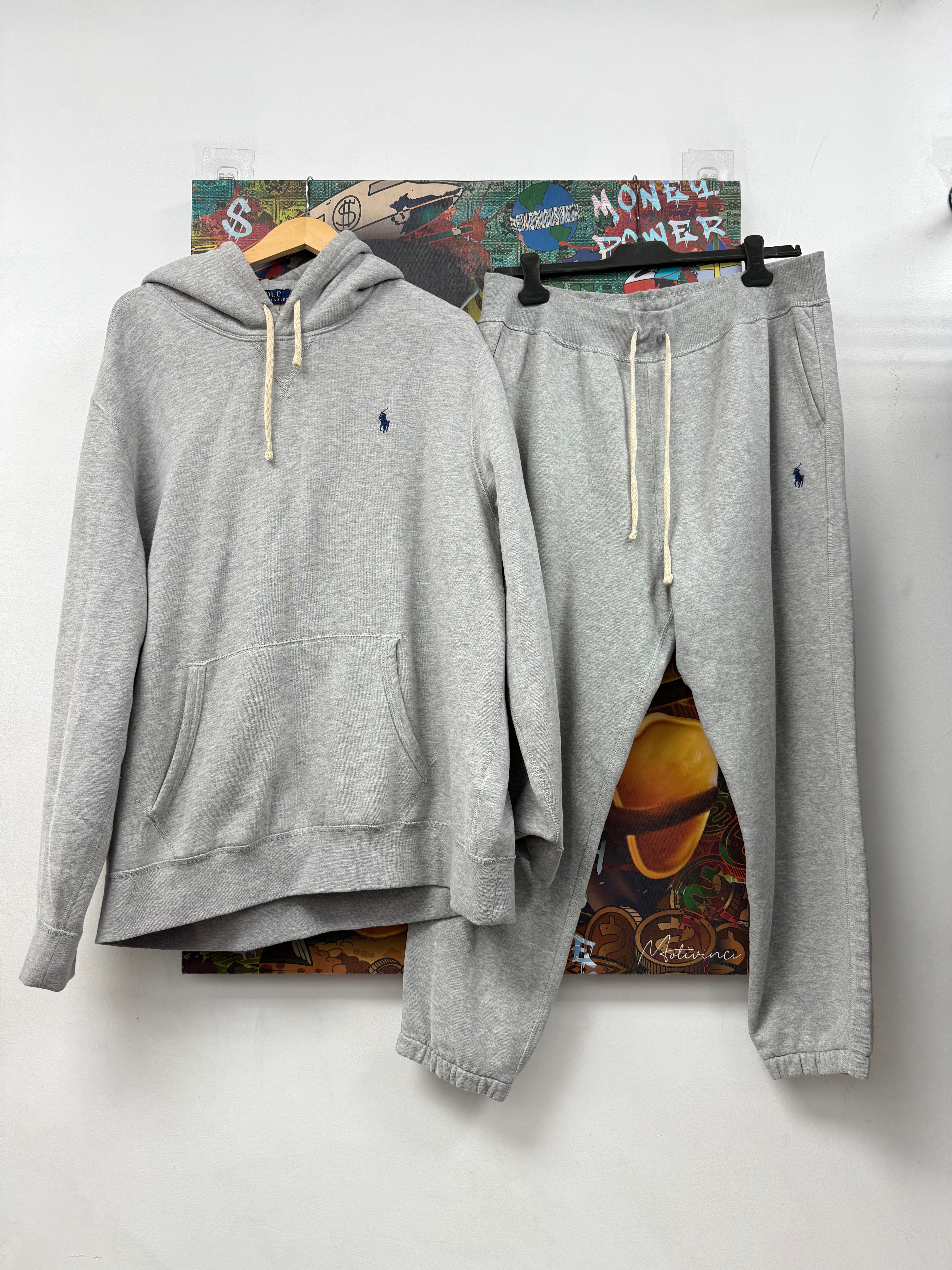 Polo Ralph Lauren Grey Navy Hooded Sweatsuit