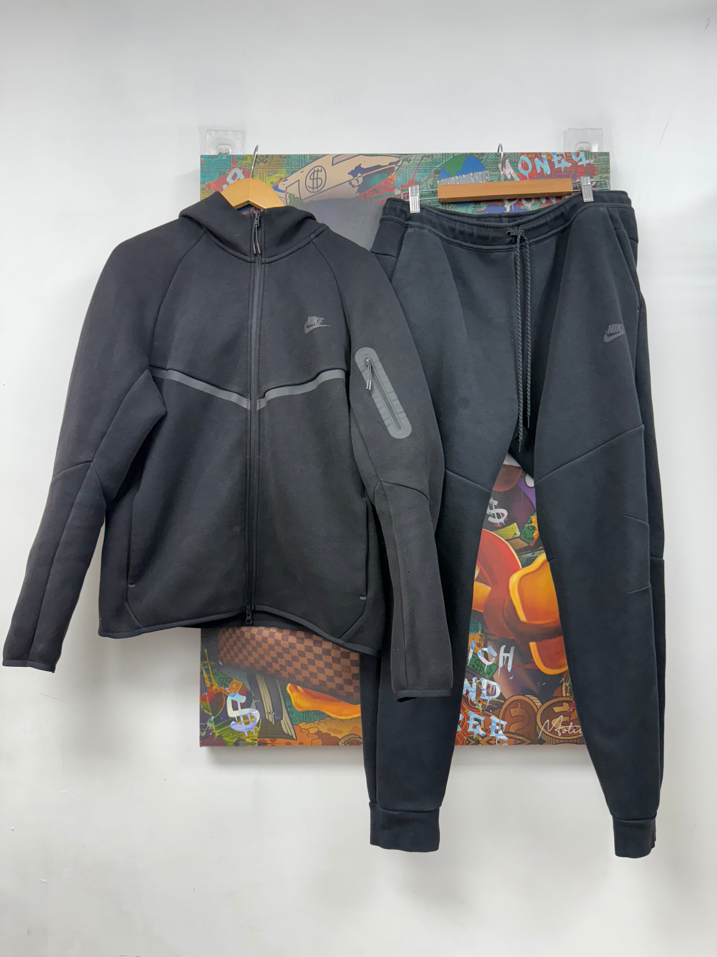 Nike Black Tech (Discolored) Sweatsuit