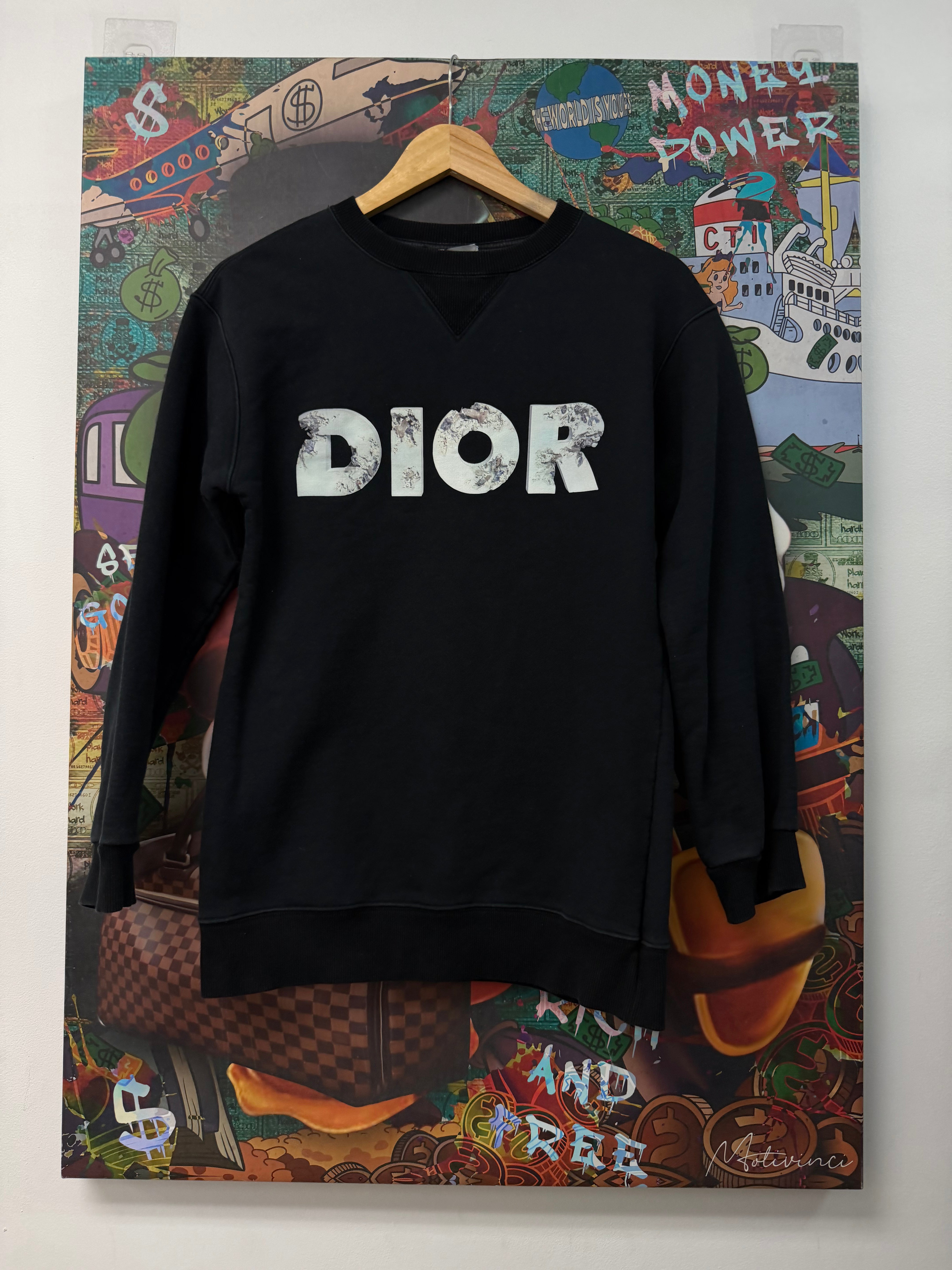 Dior Daniel Arsham Black Ice Crewneck