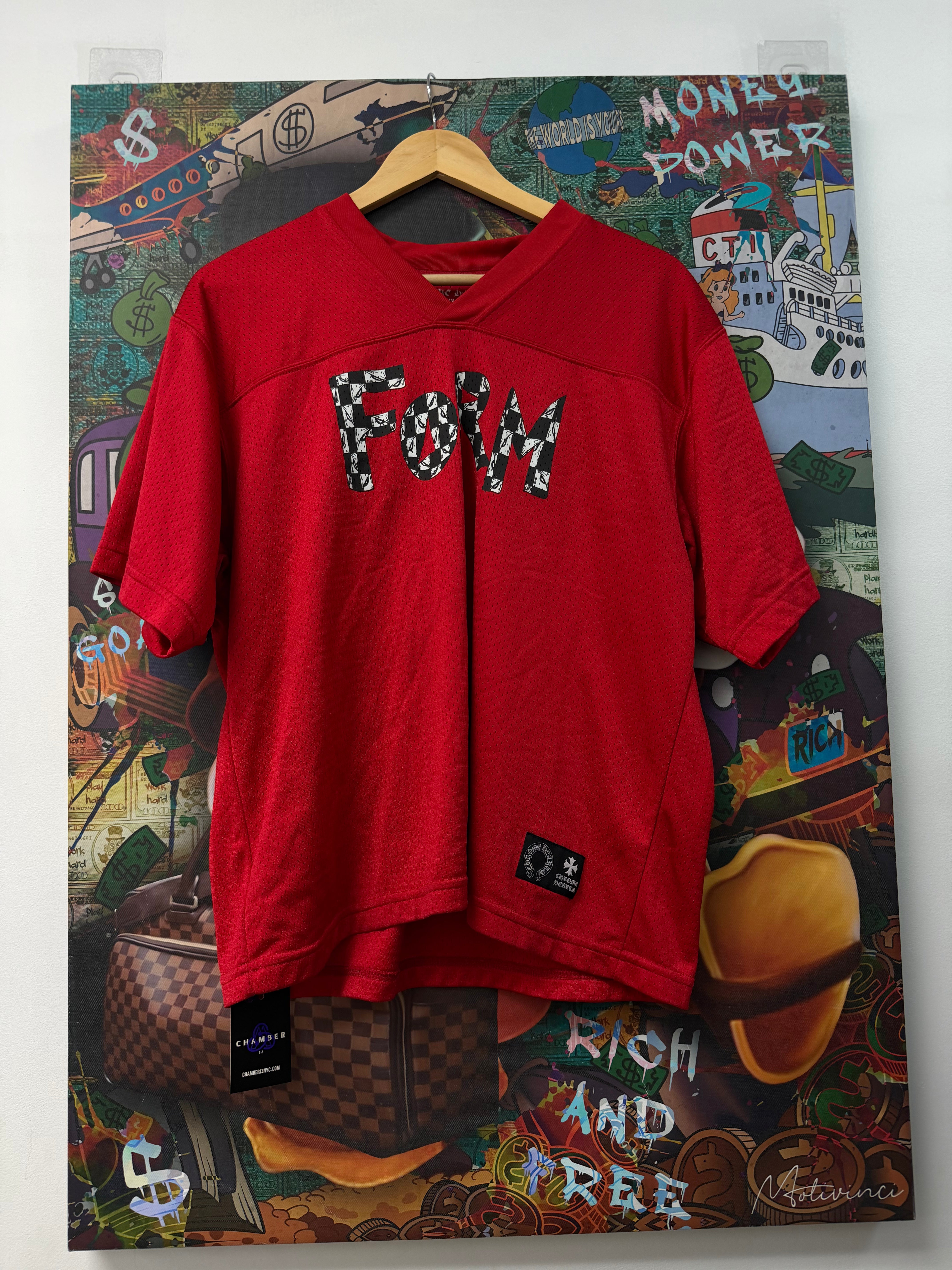 Chrome Hearts Red Form SS Jersey