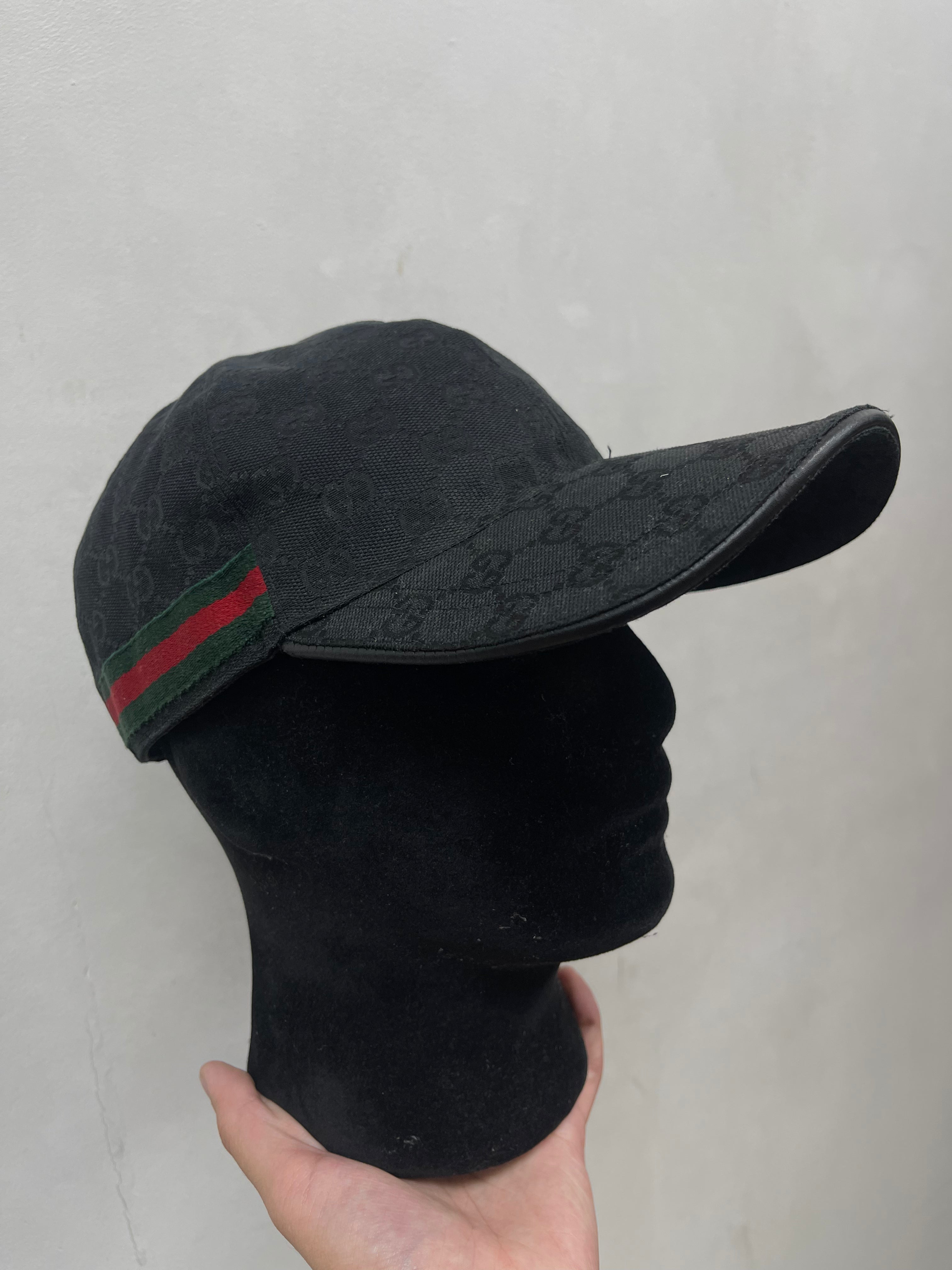 Gucci Black Monogram Hat