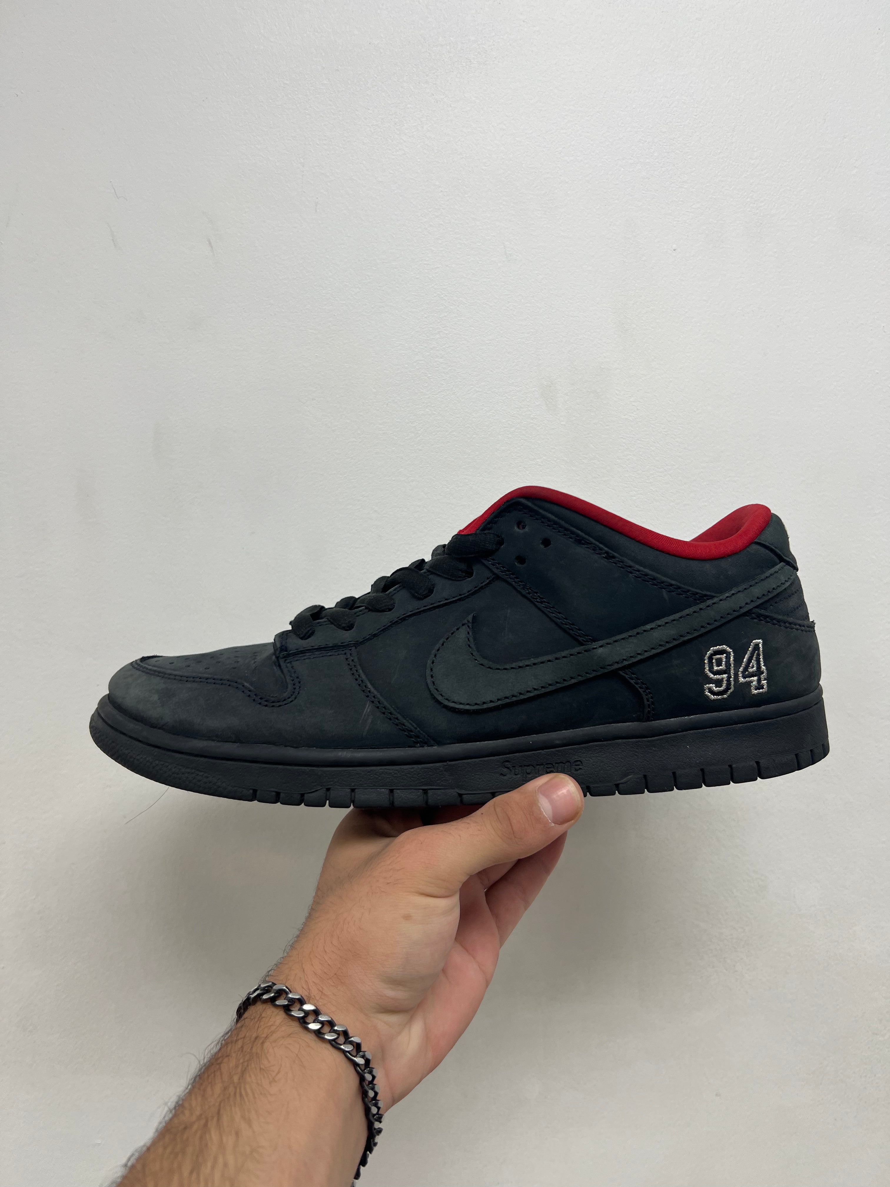 Nike SB Dunk Low Supreme 94 Black Sneakers
