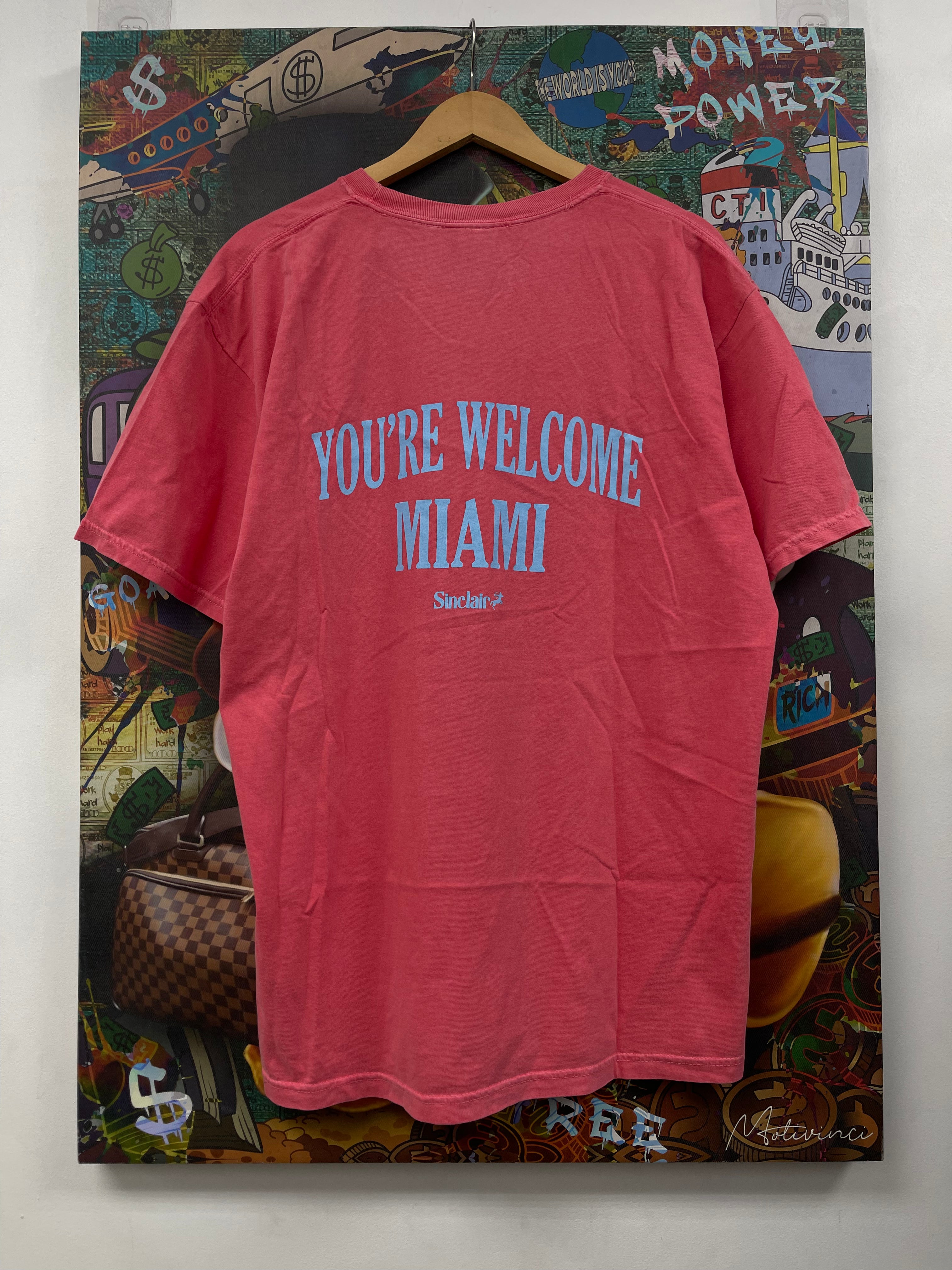 Sinclair Pink Blue Logo Tee