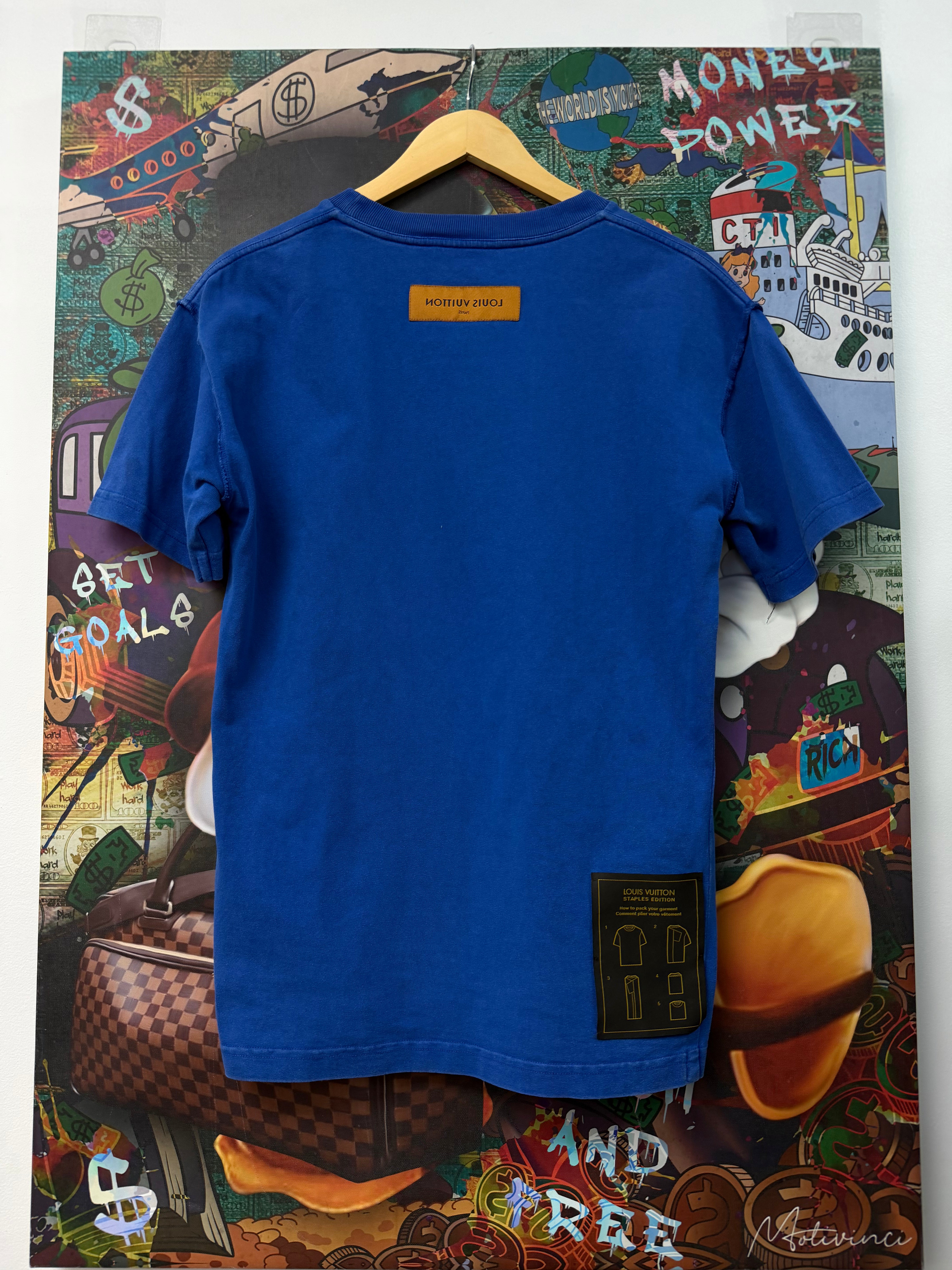 Louis Vuitton Blue Staples Edition Tee
