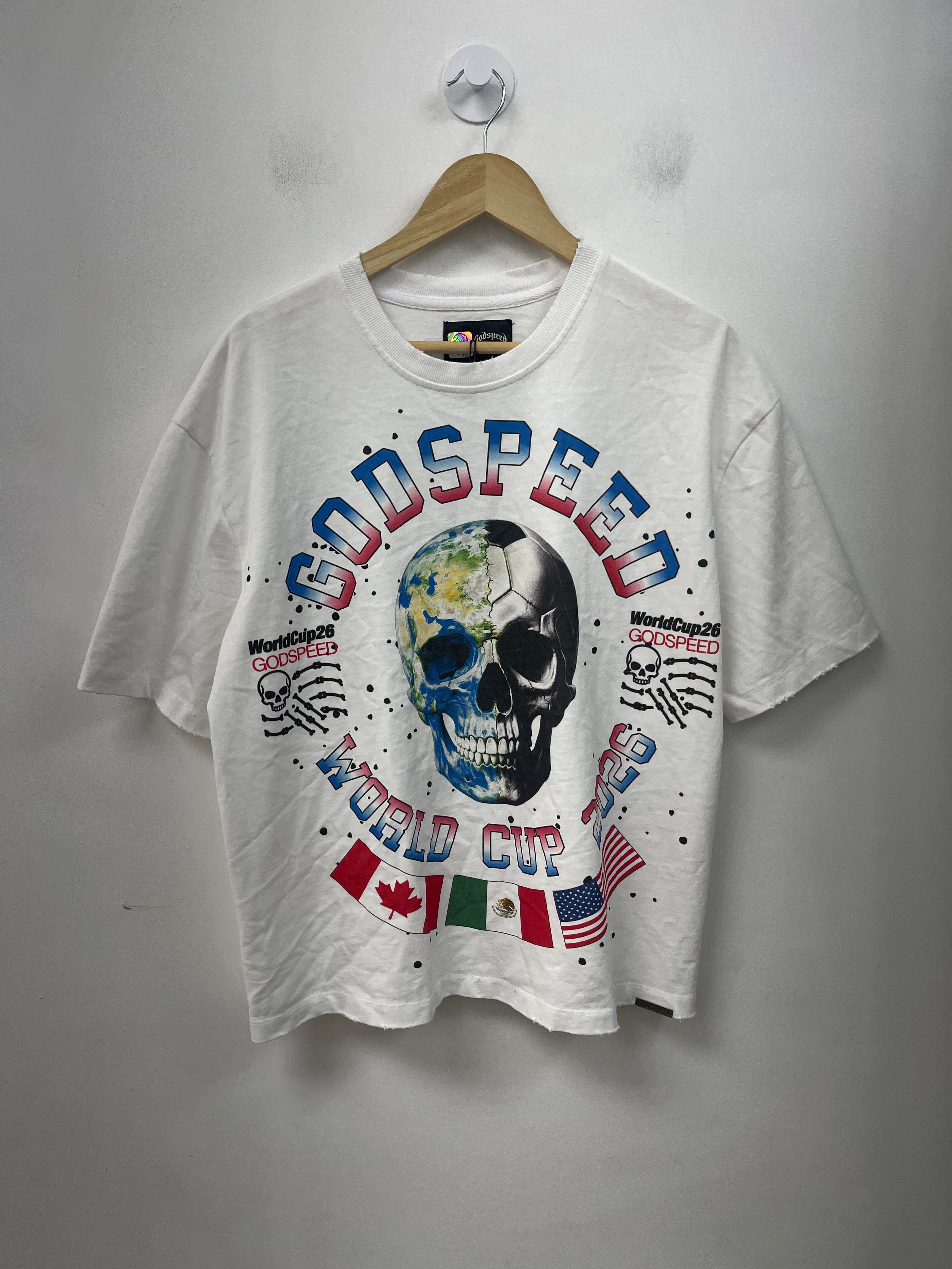 Godspeed White Planet Futbol Tee