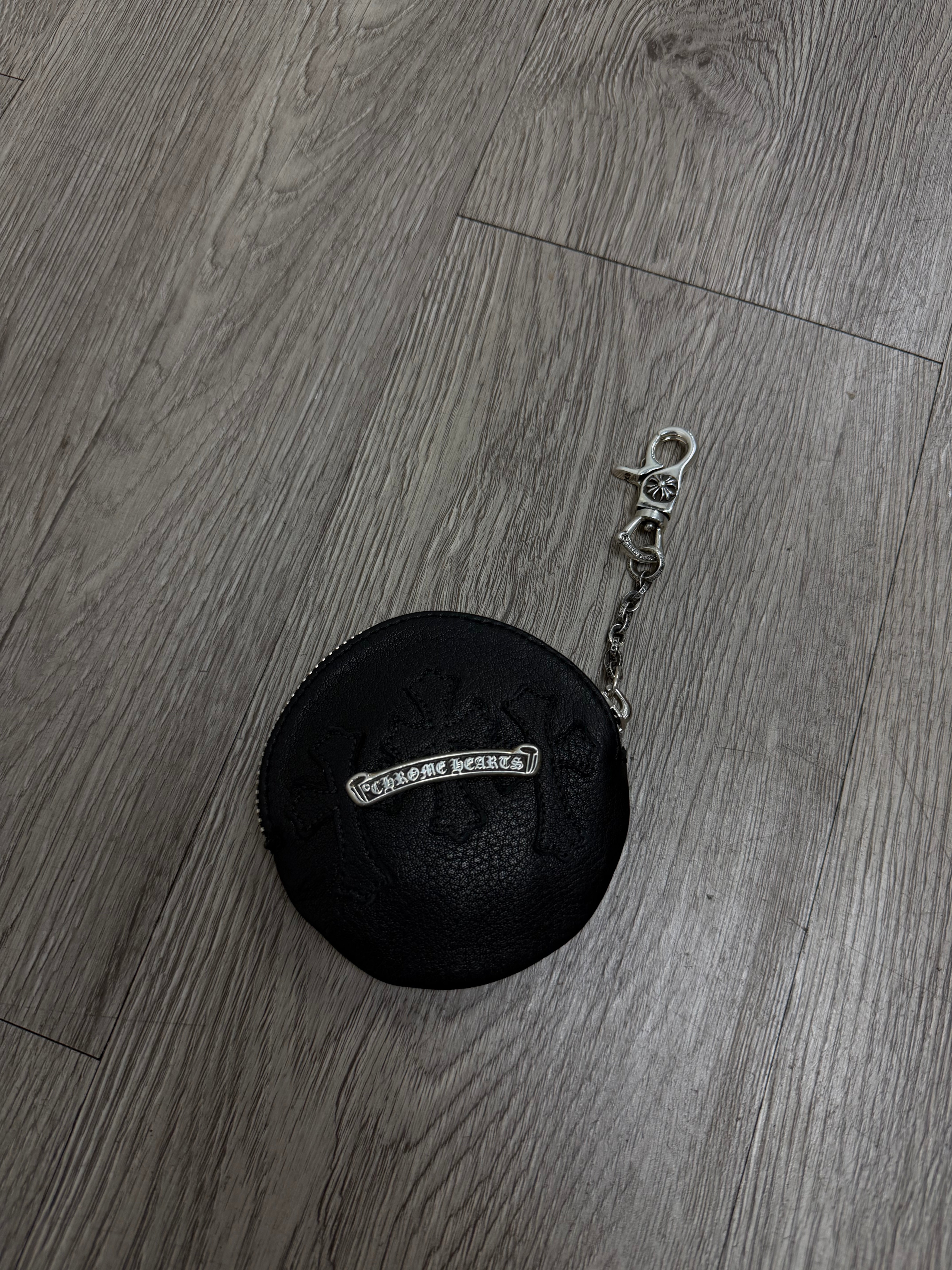 Chrome Hearts Coin Purse W Chain 3 Cross Wallet