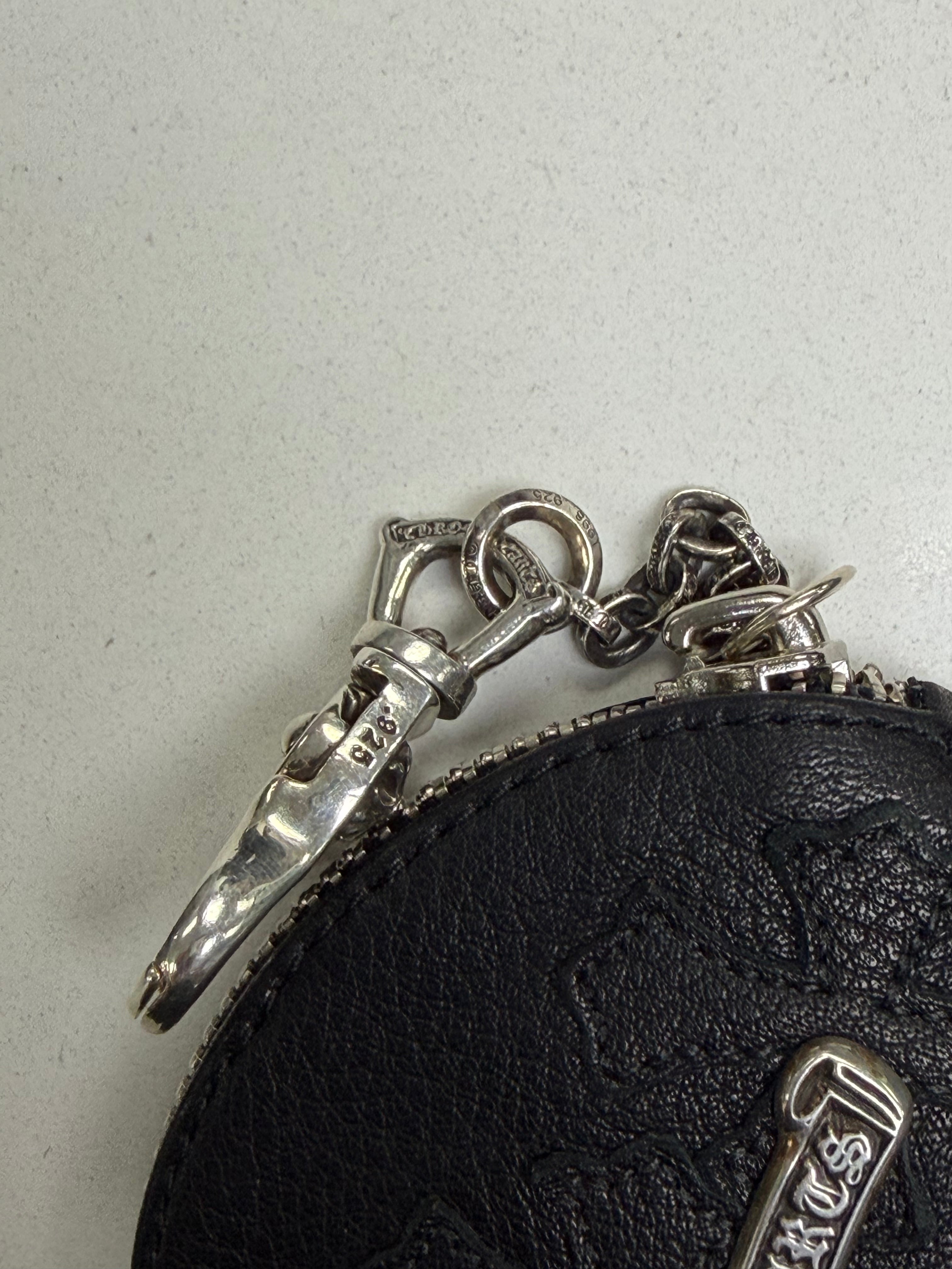 Chrome Hearts Coin Purse W Chain 3 Cross Wallet