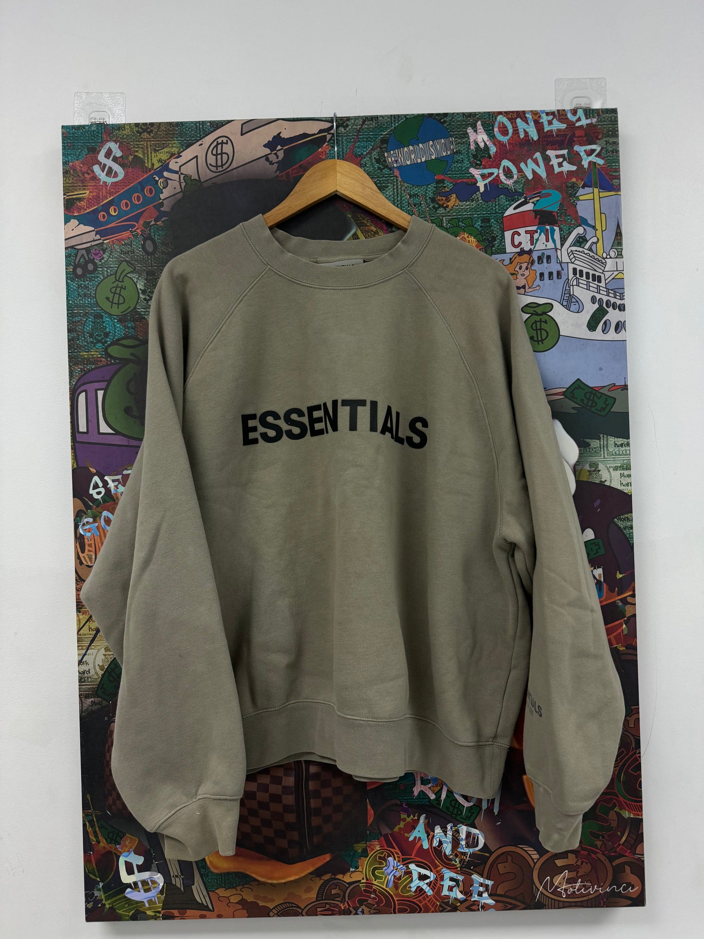 Essentials Crewneck Taupe  Used large N/A