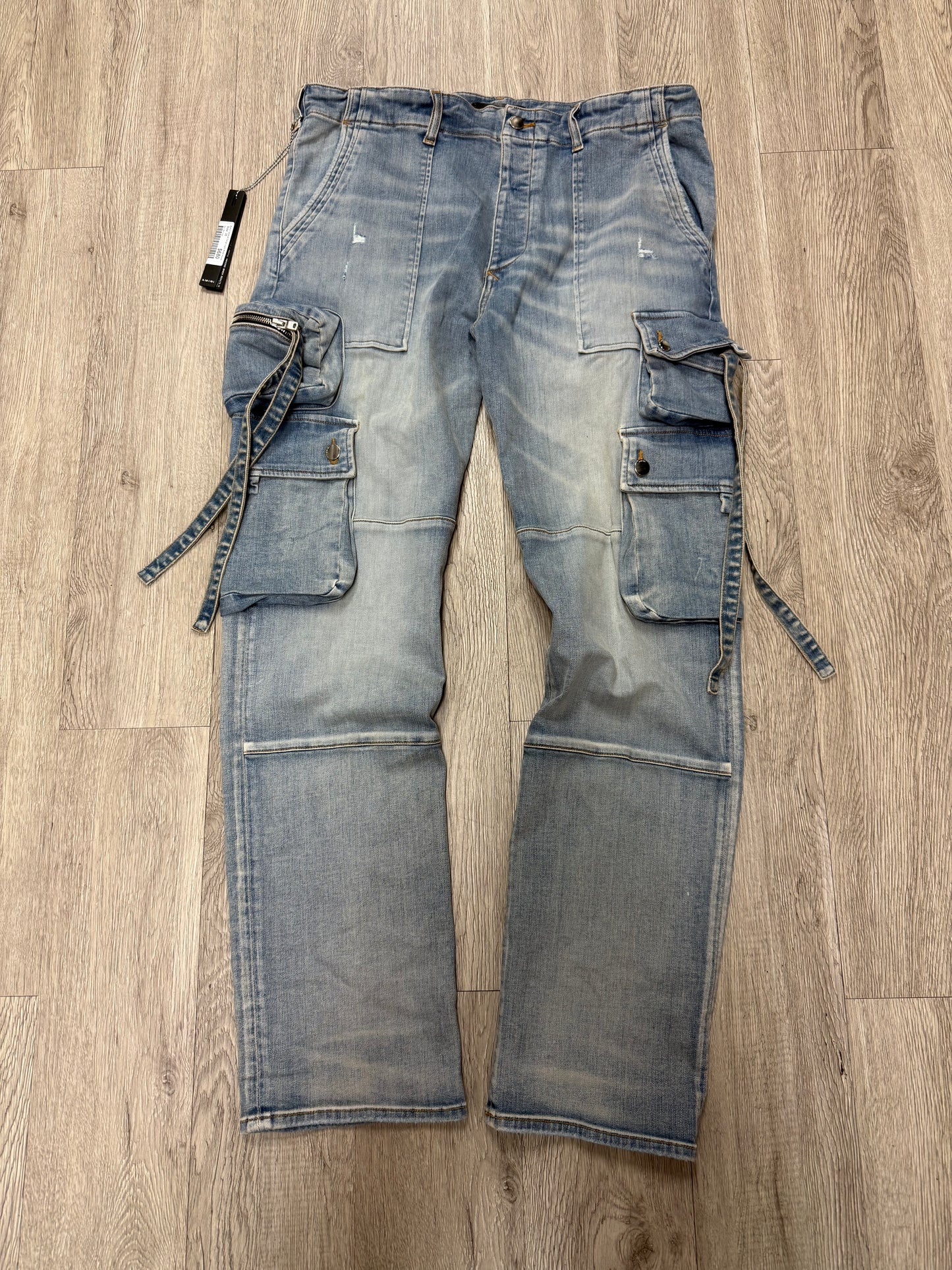 Amiri Tactical Cargo Light Wash Pants