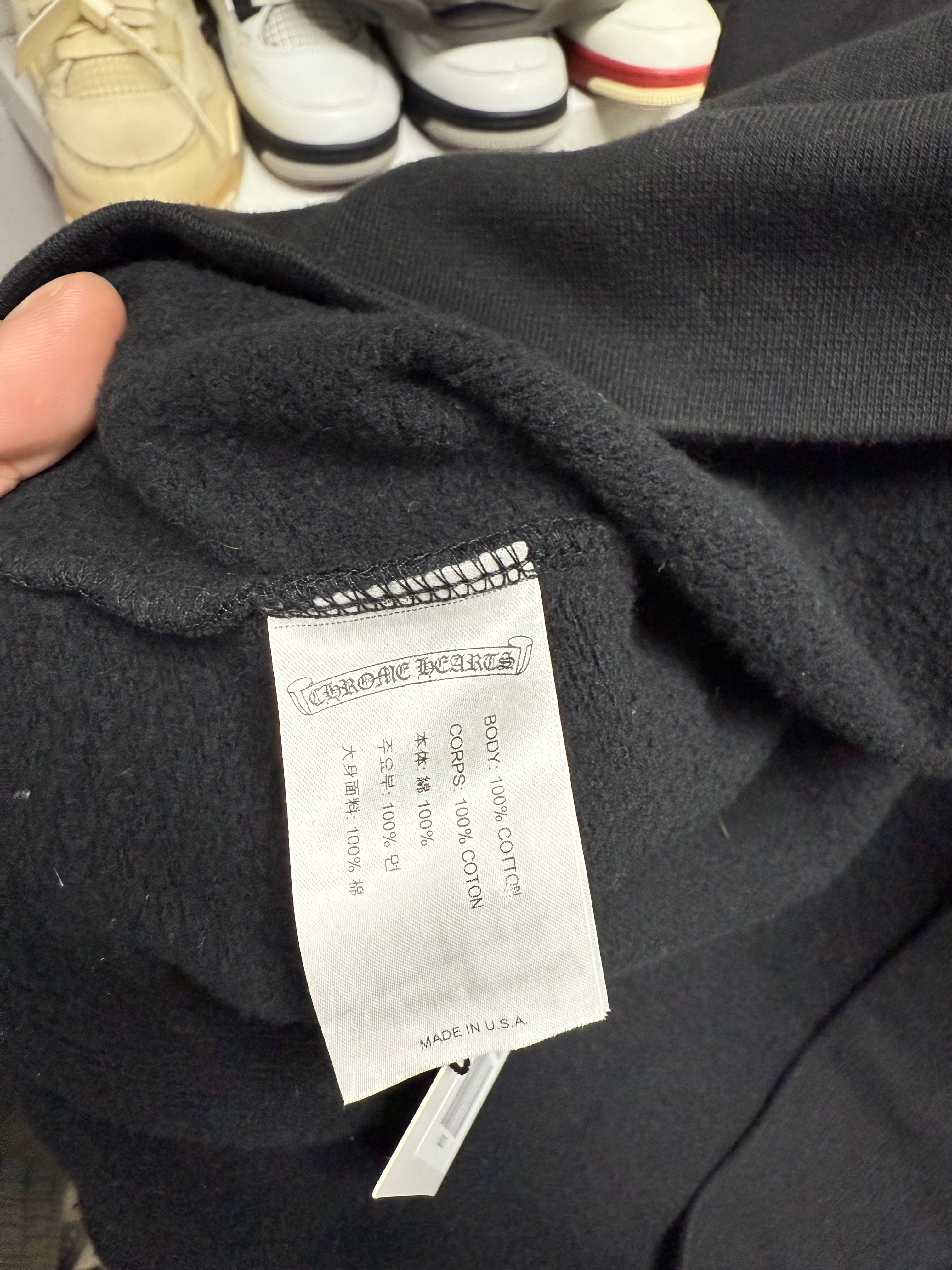 Chrome  Hearts Black New York Horseshoe Hoodie