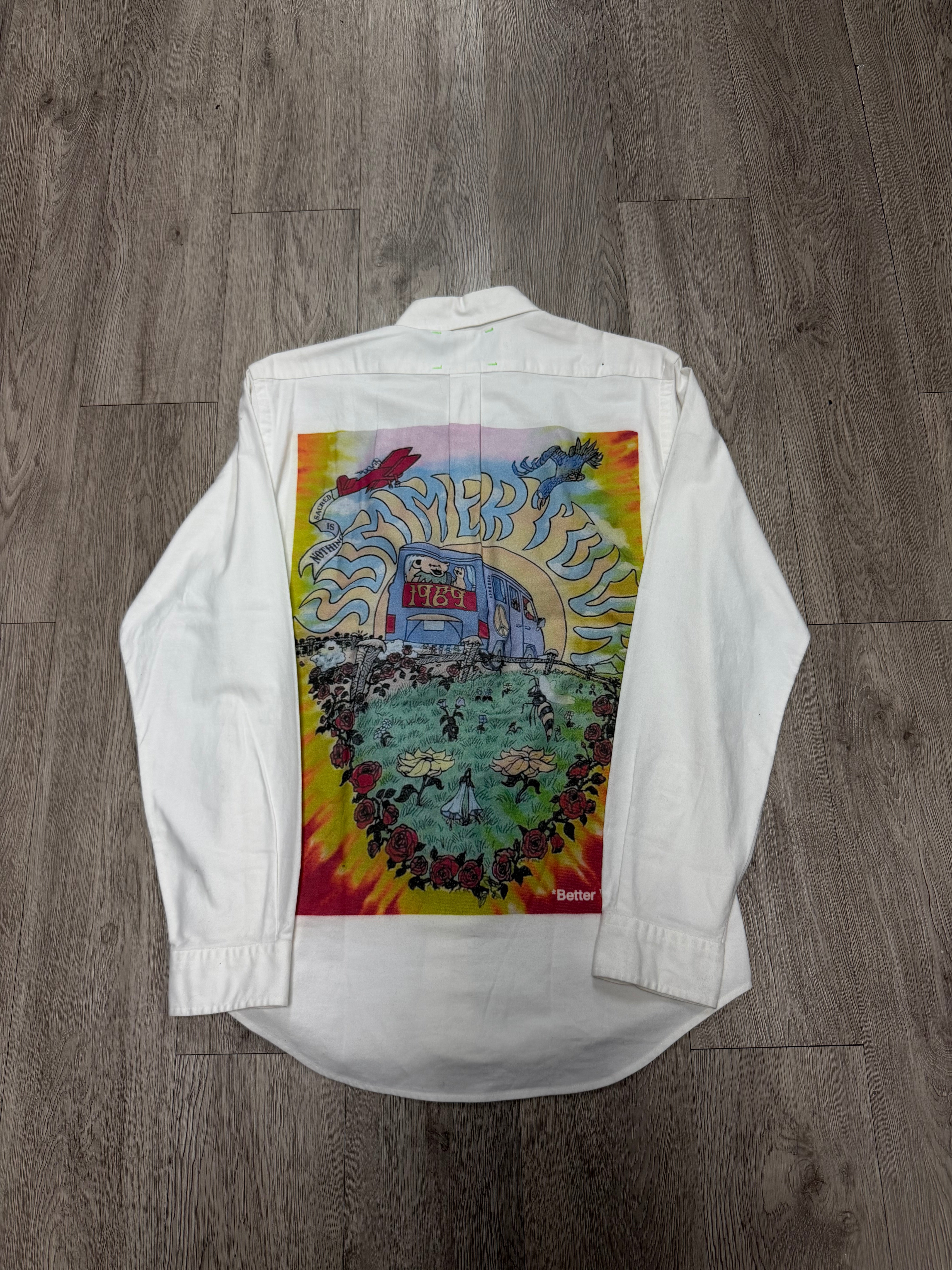 Better With Age White Road Trip Button Up