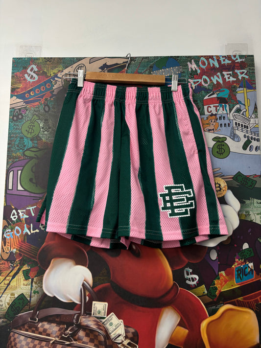 EE Hirshleifers Pink Green Shorts New