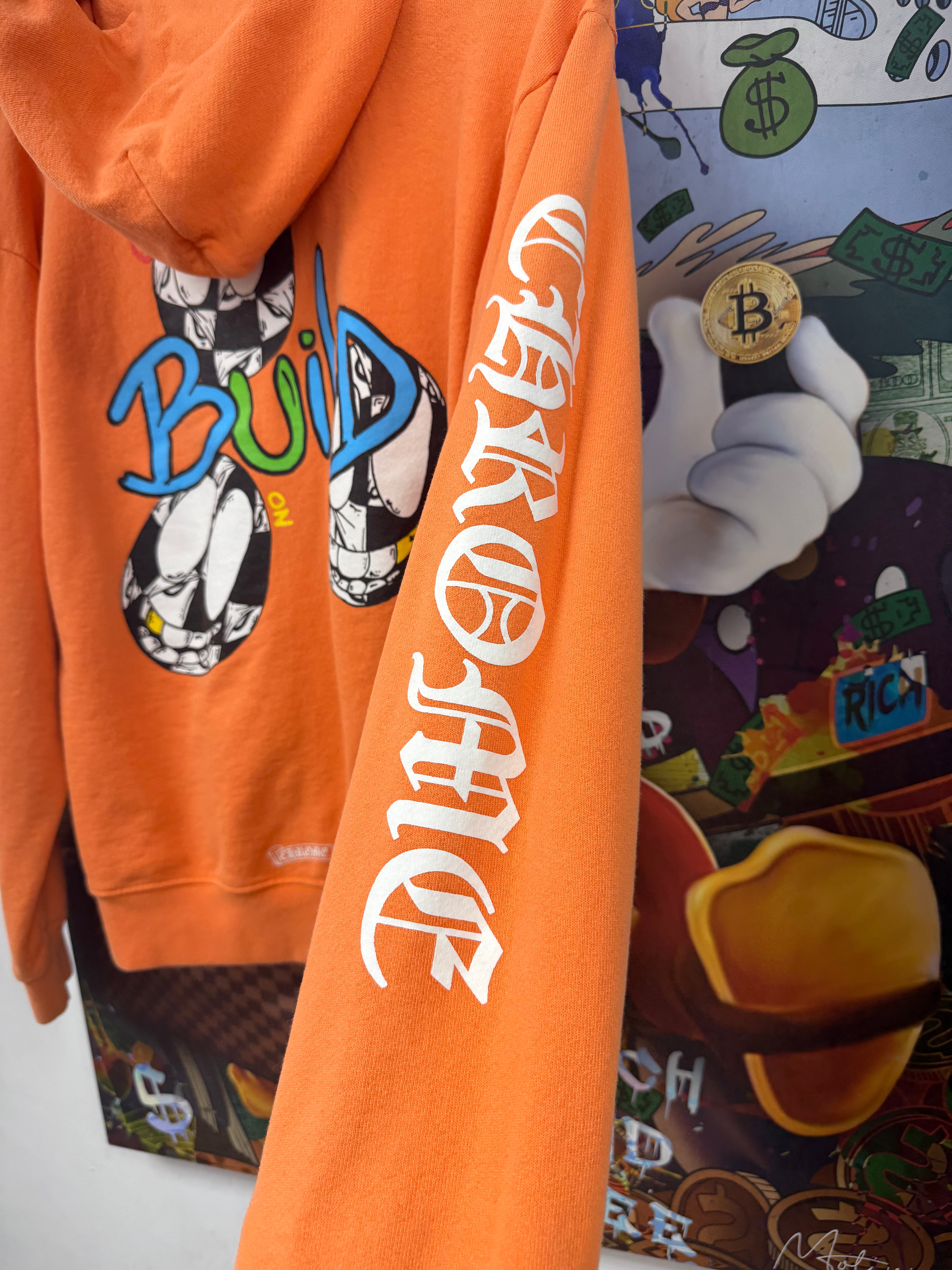 Chrome Hearts Matty Boy Orange Link Build Hoodie