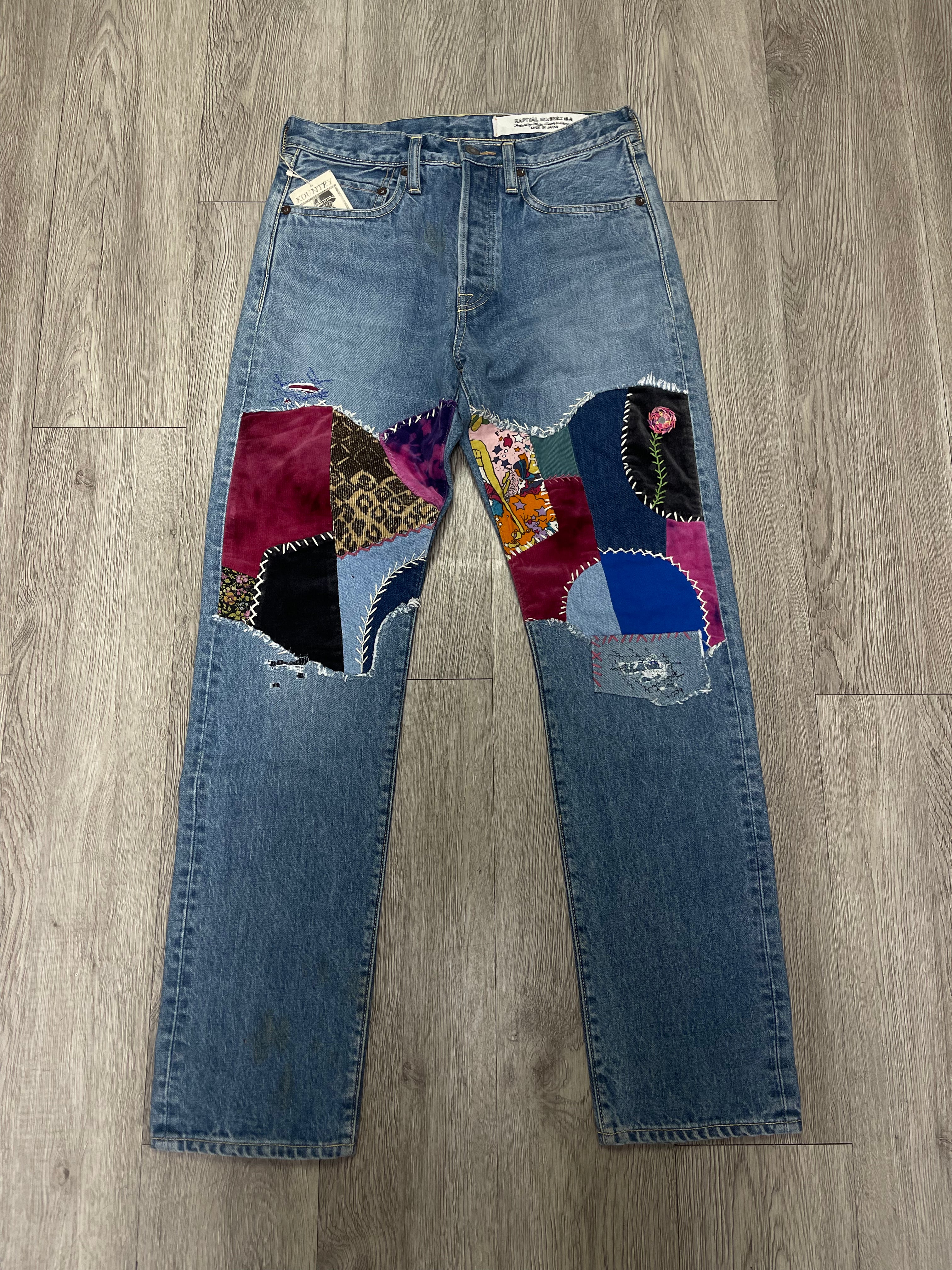 Kapital Floral Patchwork Mirror Jeans