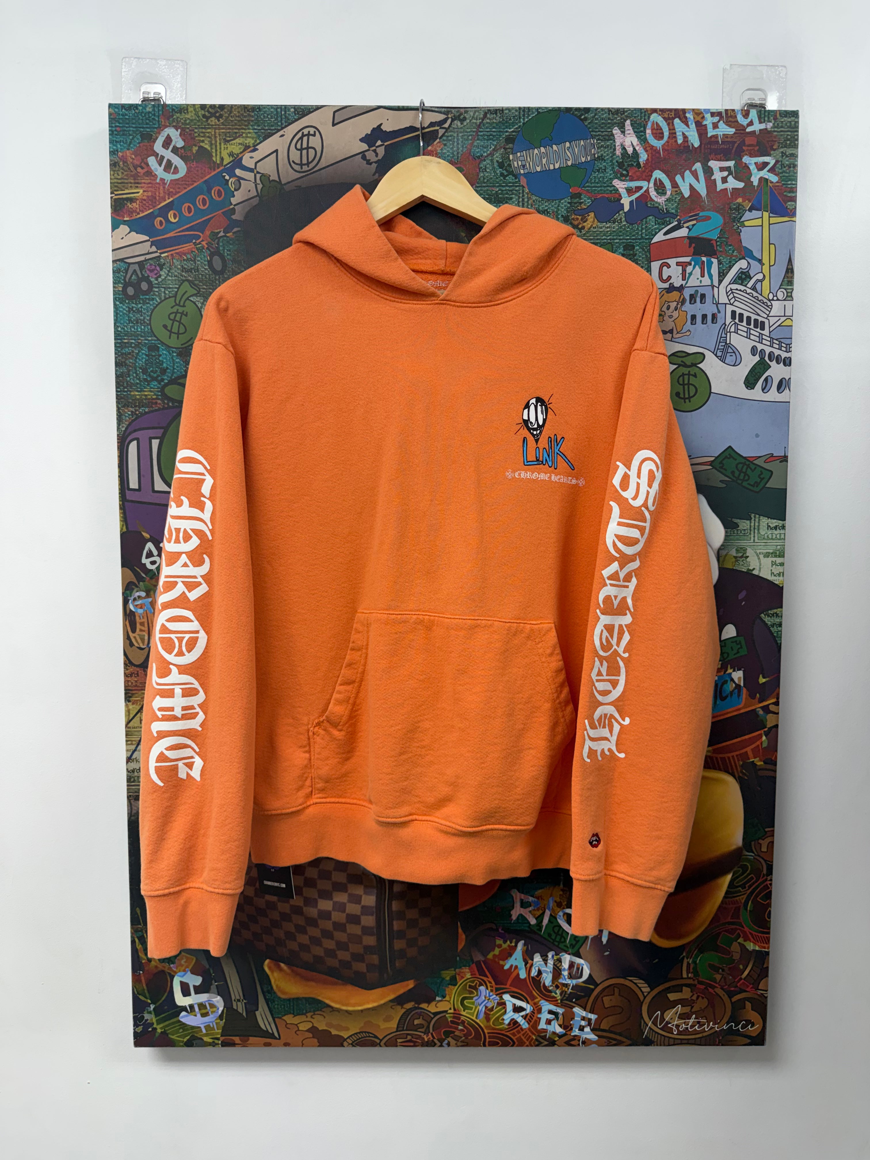 Chrome Hearts Matty Boy Orange Link Build Hoodie