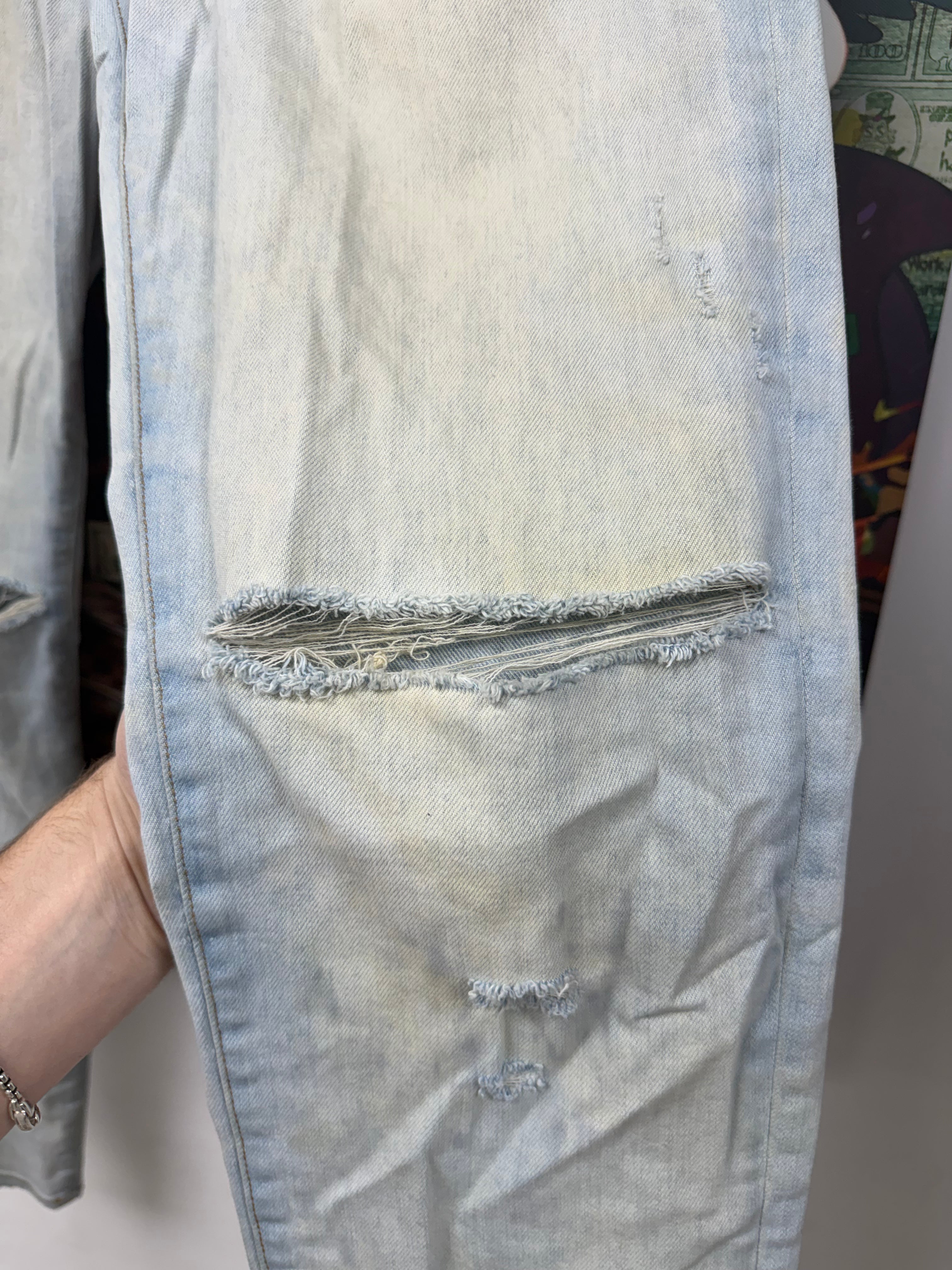 Amiri Light Wash Thrasher Jeans