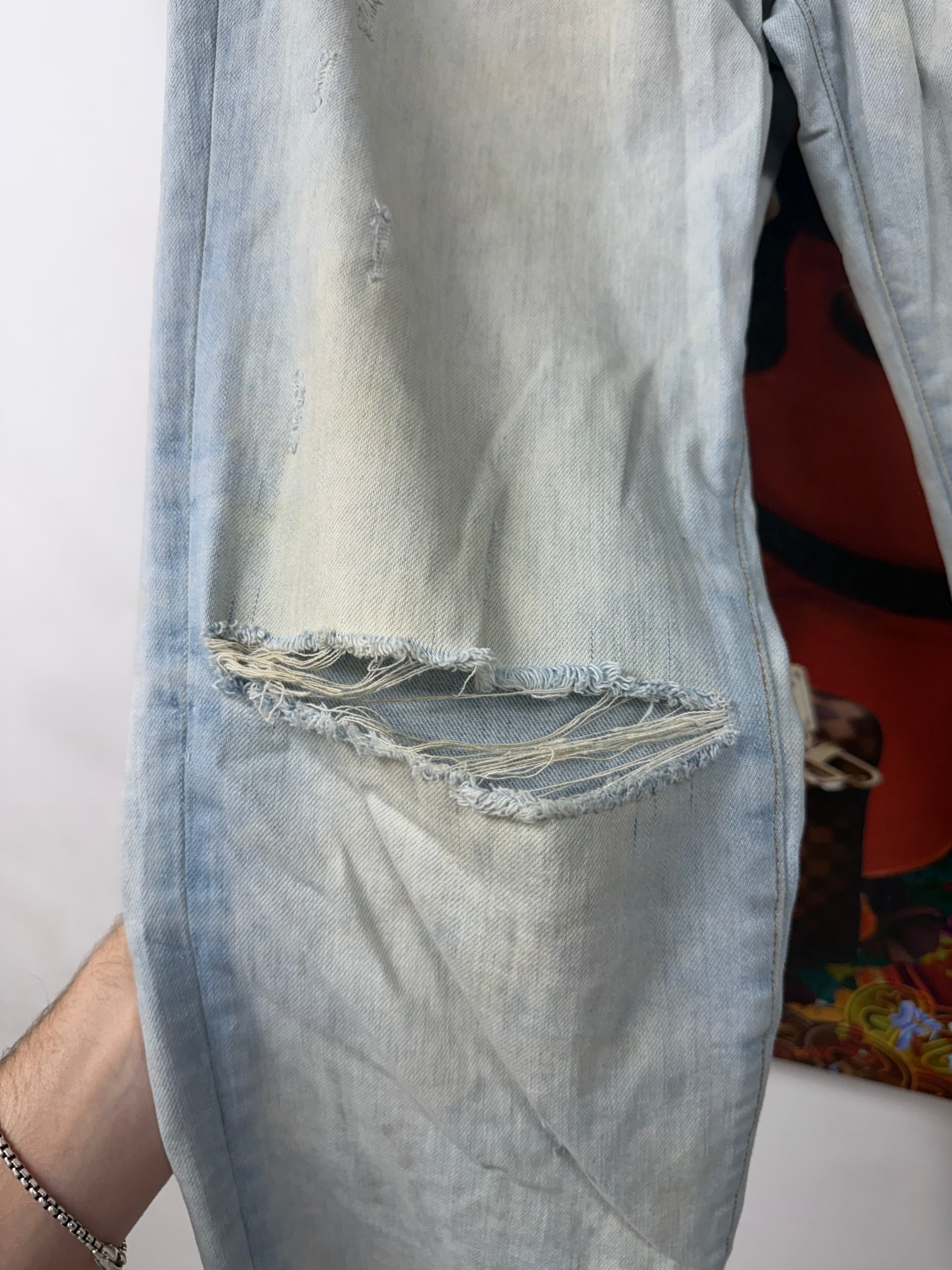 Amiri Light Wash Thrasher Jeans