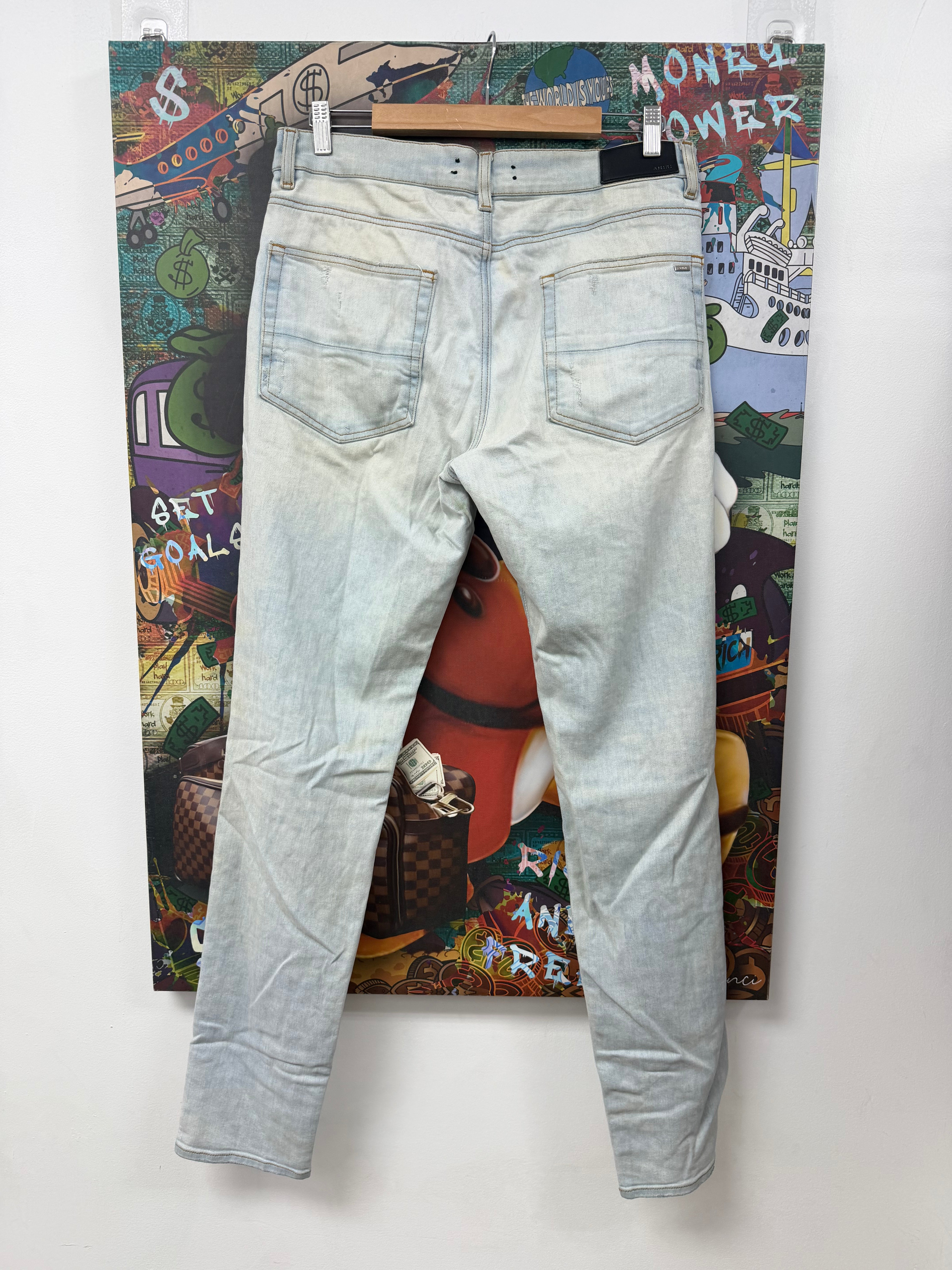 Amiri Light Wash Thrasher Jeans