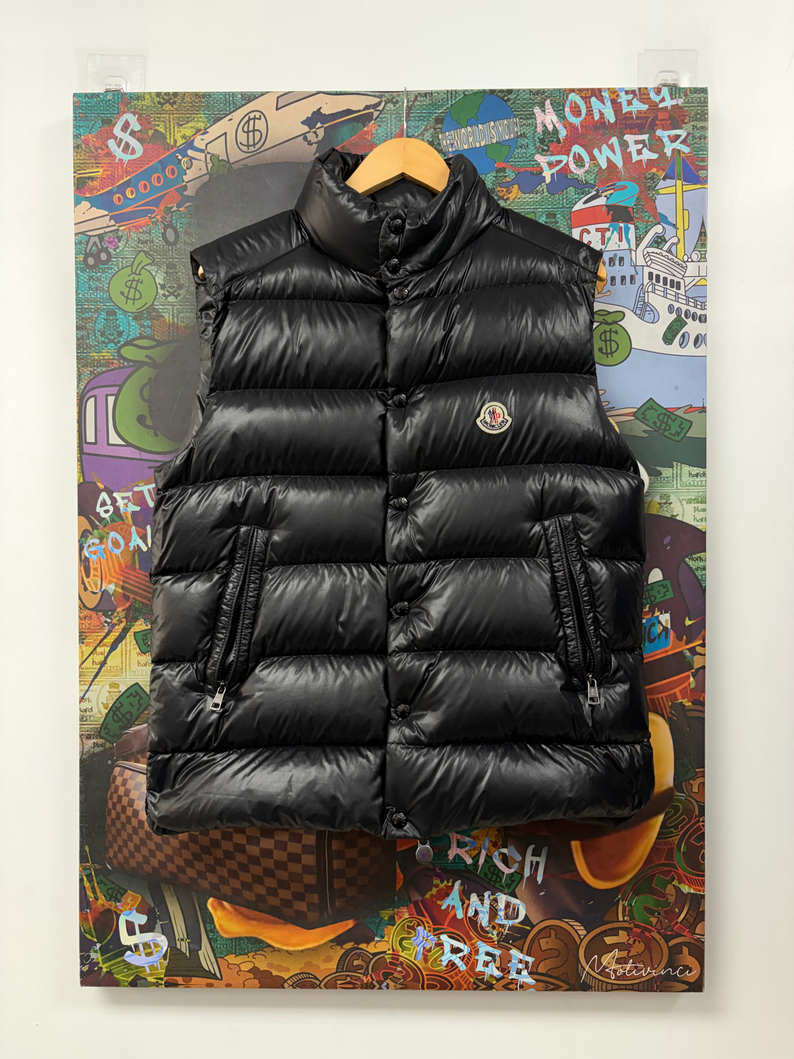 Moncler Black Puffer Vest