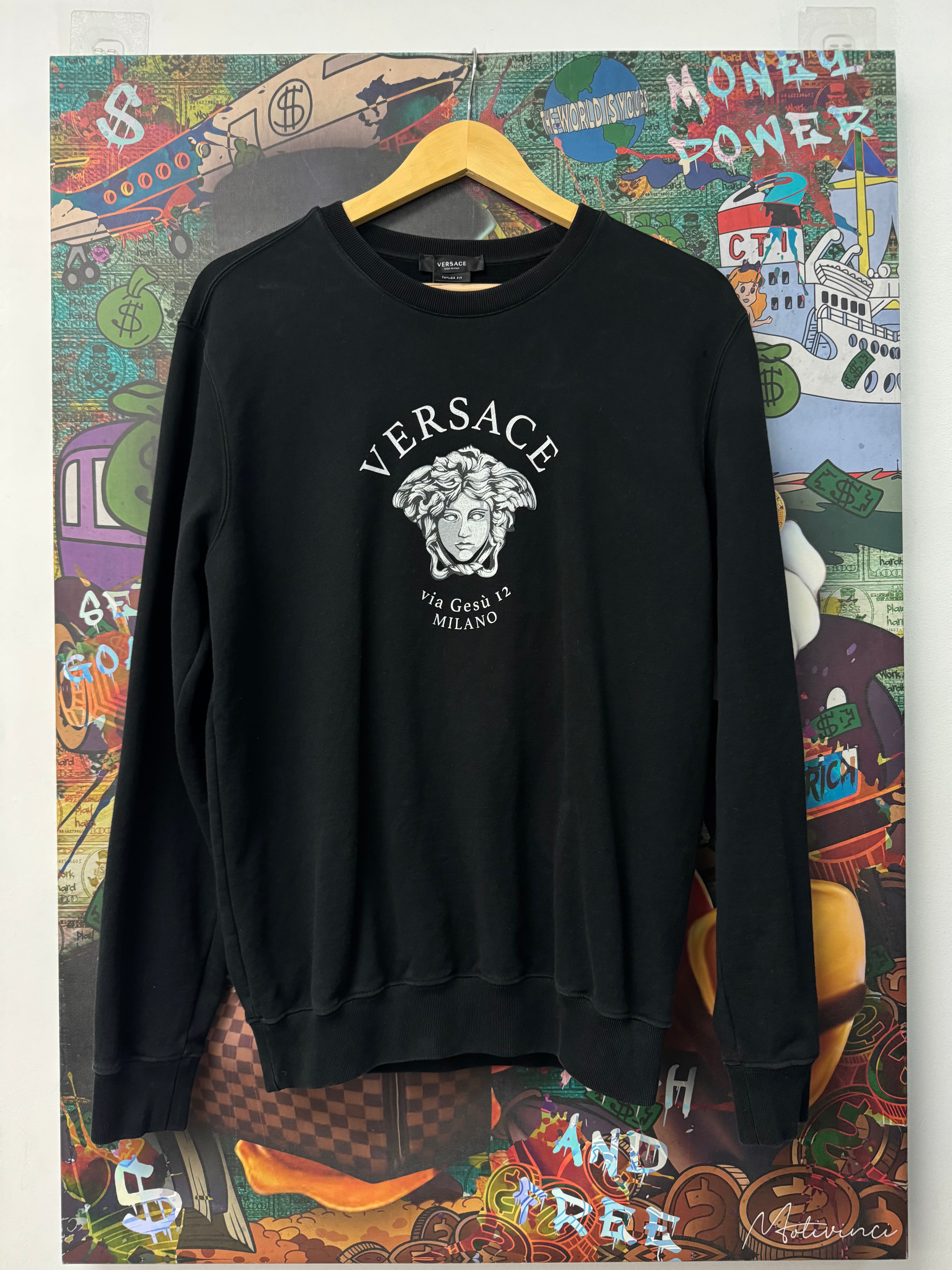 Versace Black White Medusa Crewneck