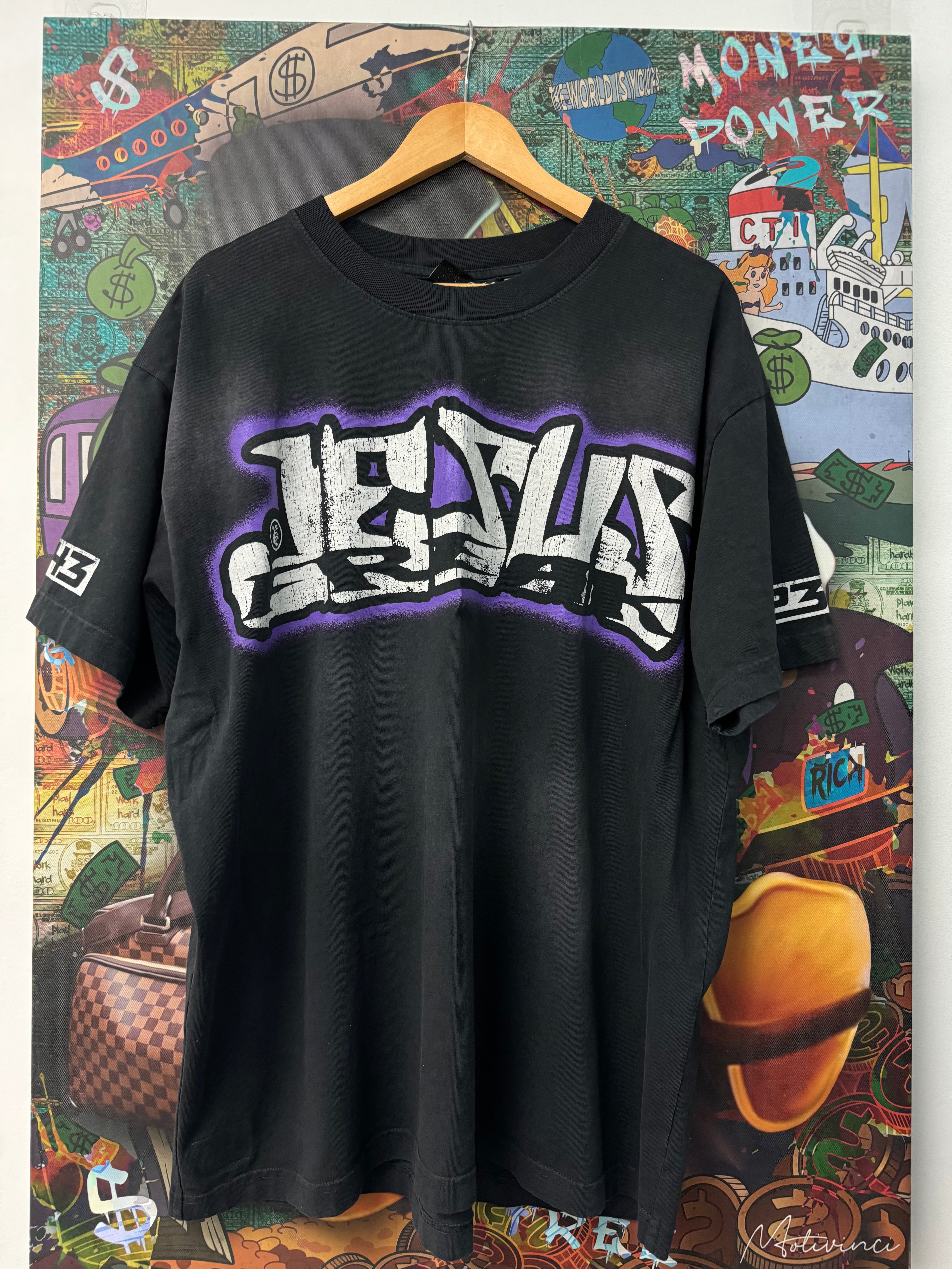 Hellstar Black Purple Jesus Tee
