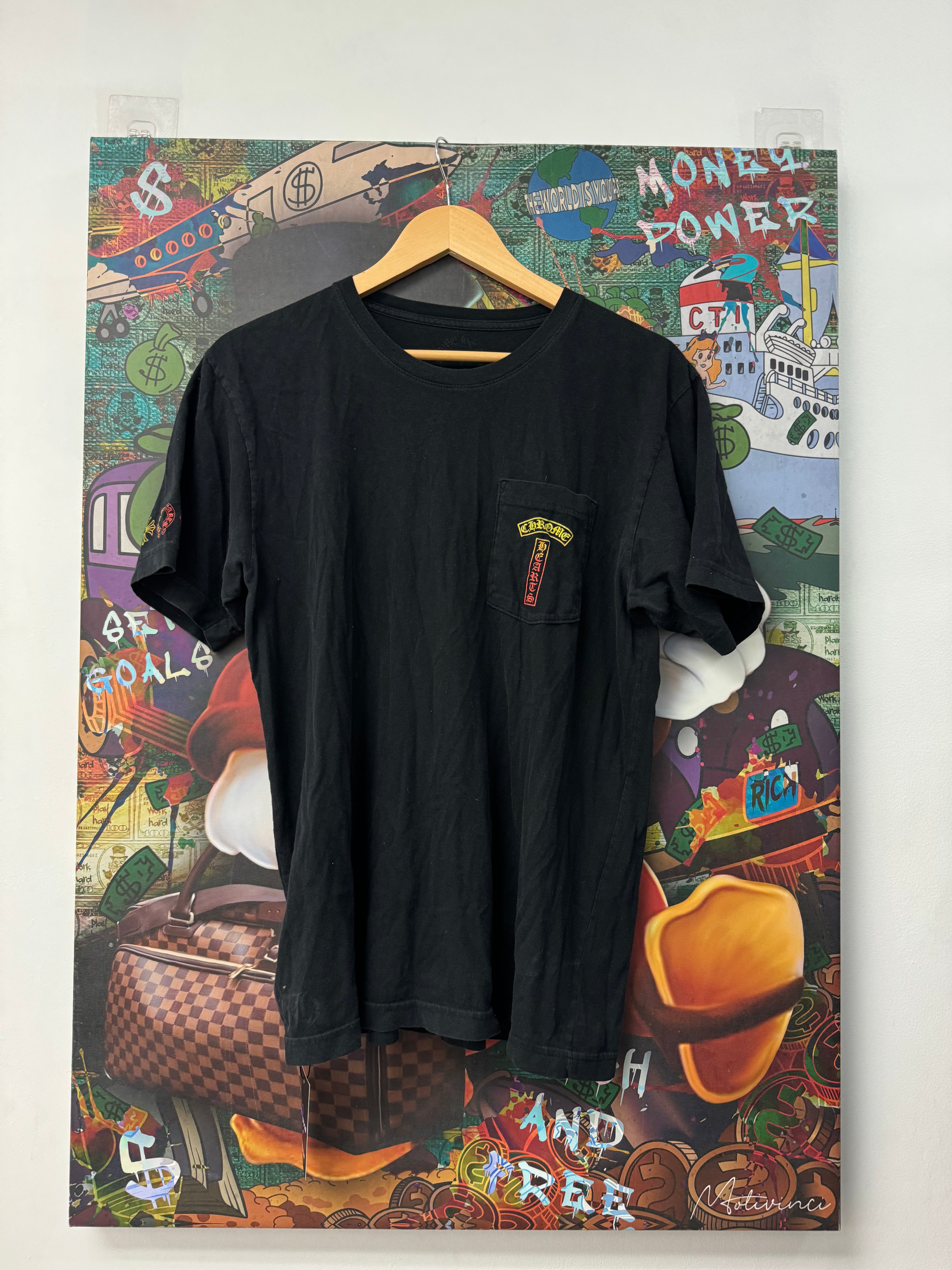 Chrome Hearts Black Ignite T Bar Tee